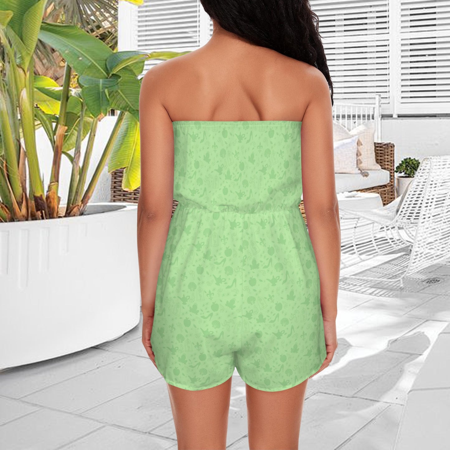 iconsgreen. strapless romper