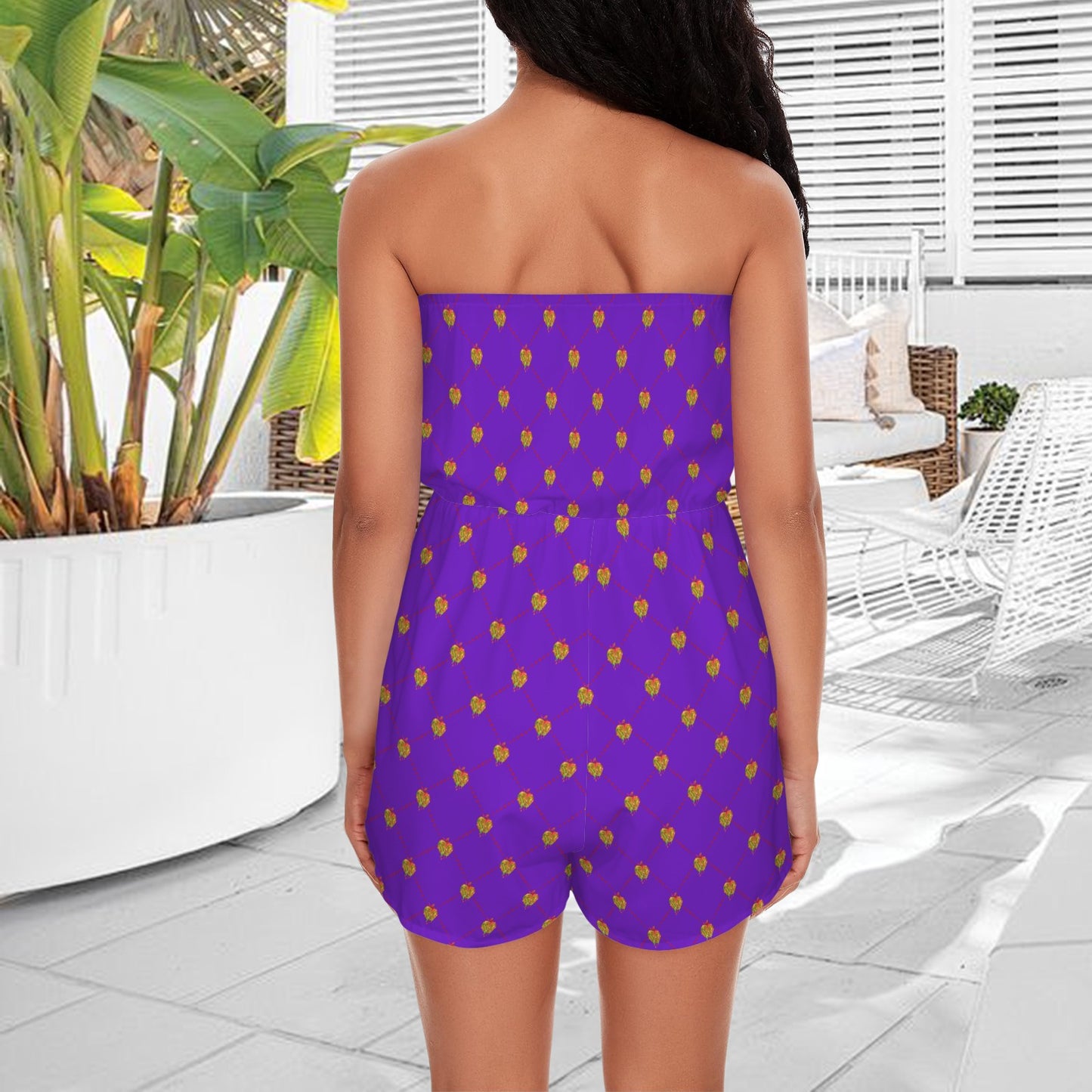 evilq. strapless romper