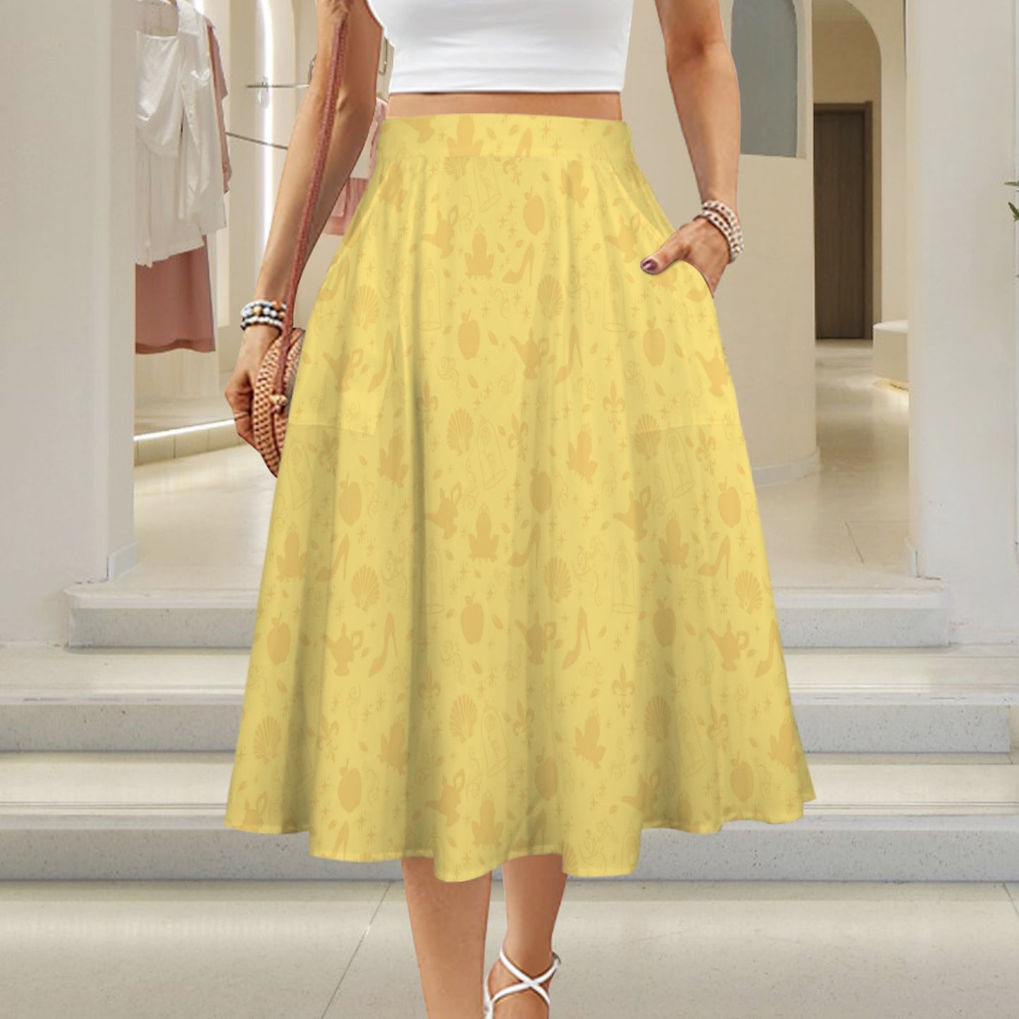 iconsyellow. midi skirt