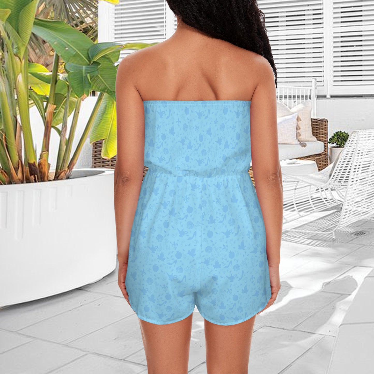 iconsblue. strapless romper