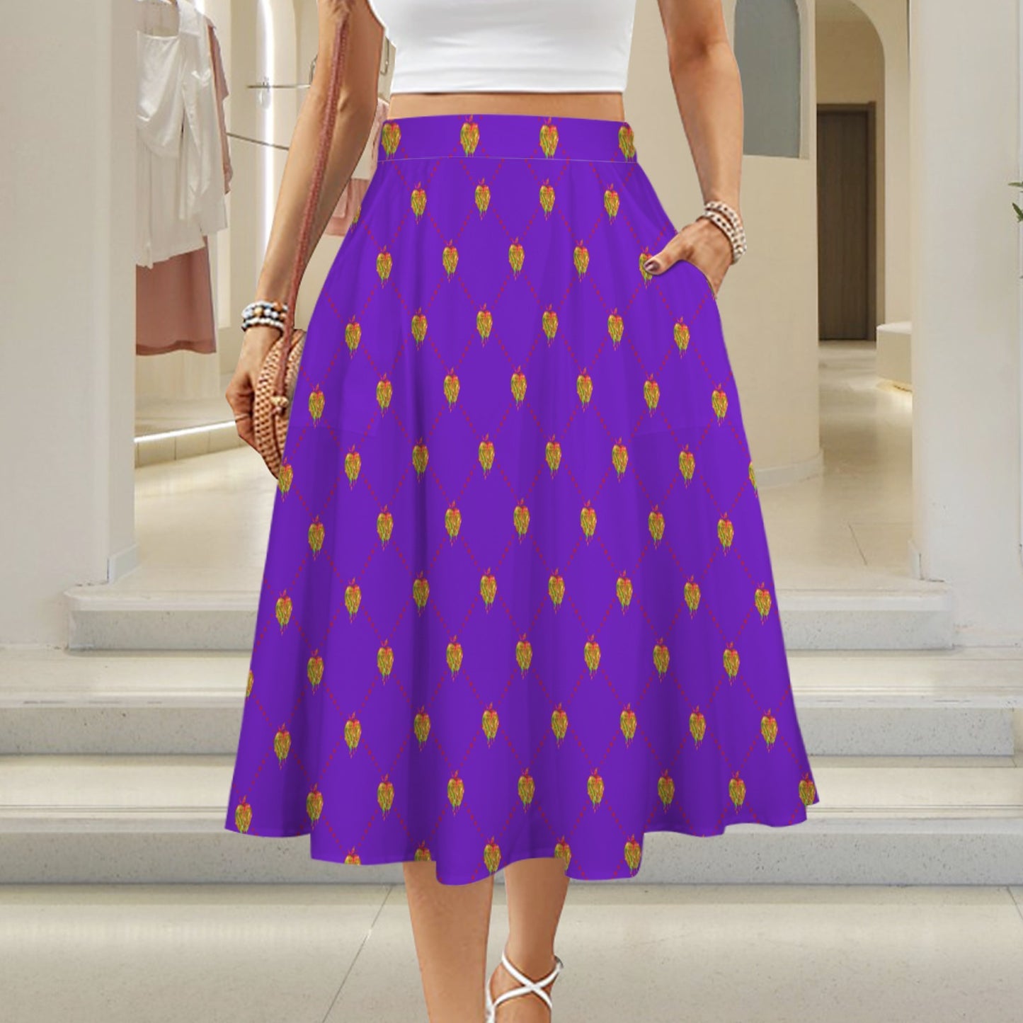 evilq. midi skirt
