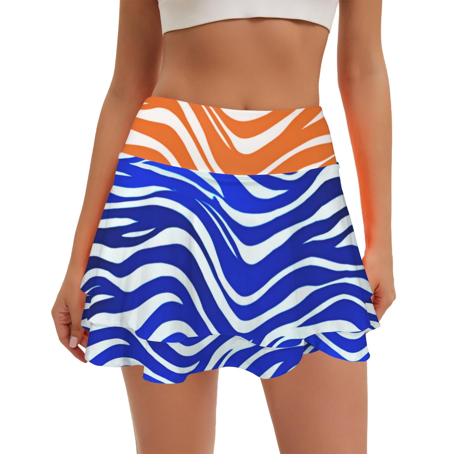 ashokaorange. ruffle skort