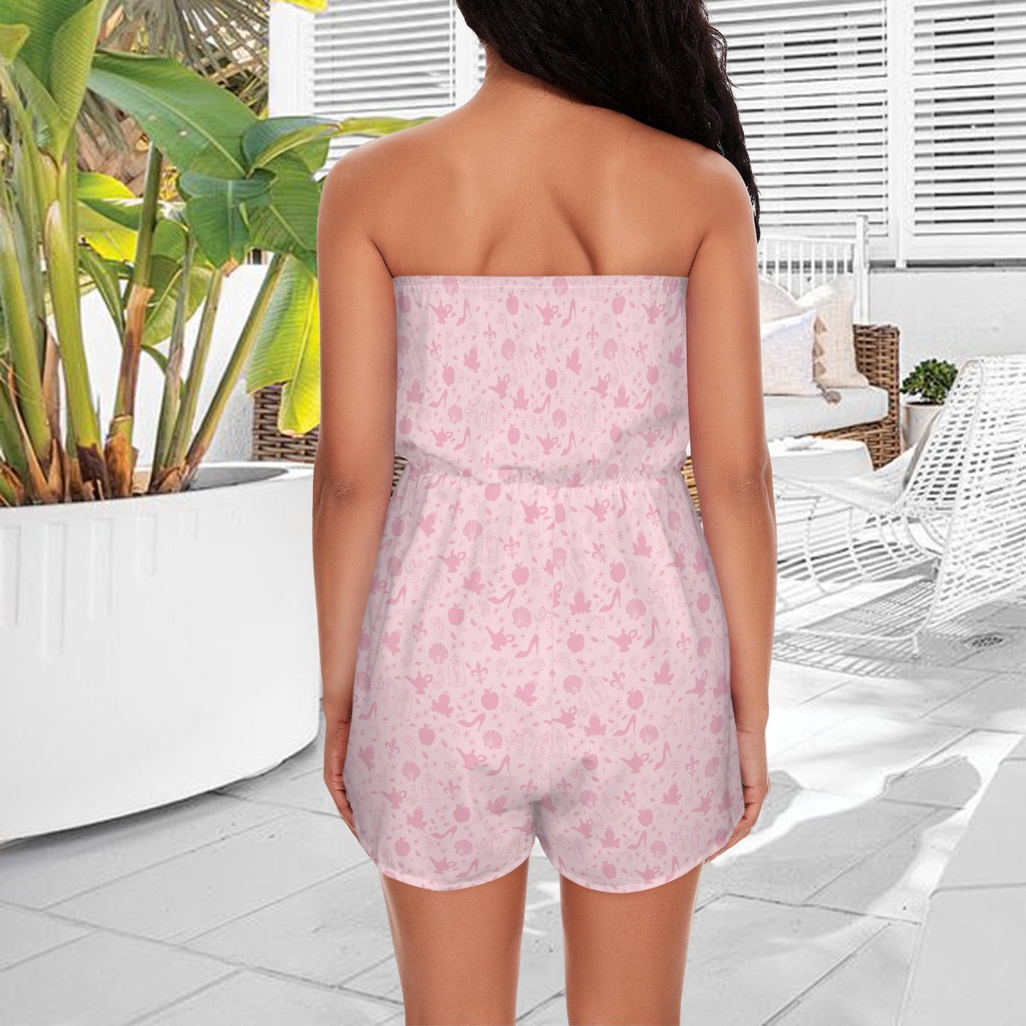 iconspink. strapless romper