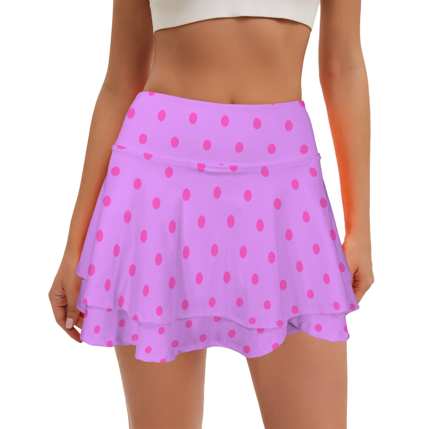 minniepurplepink. ruffle skort