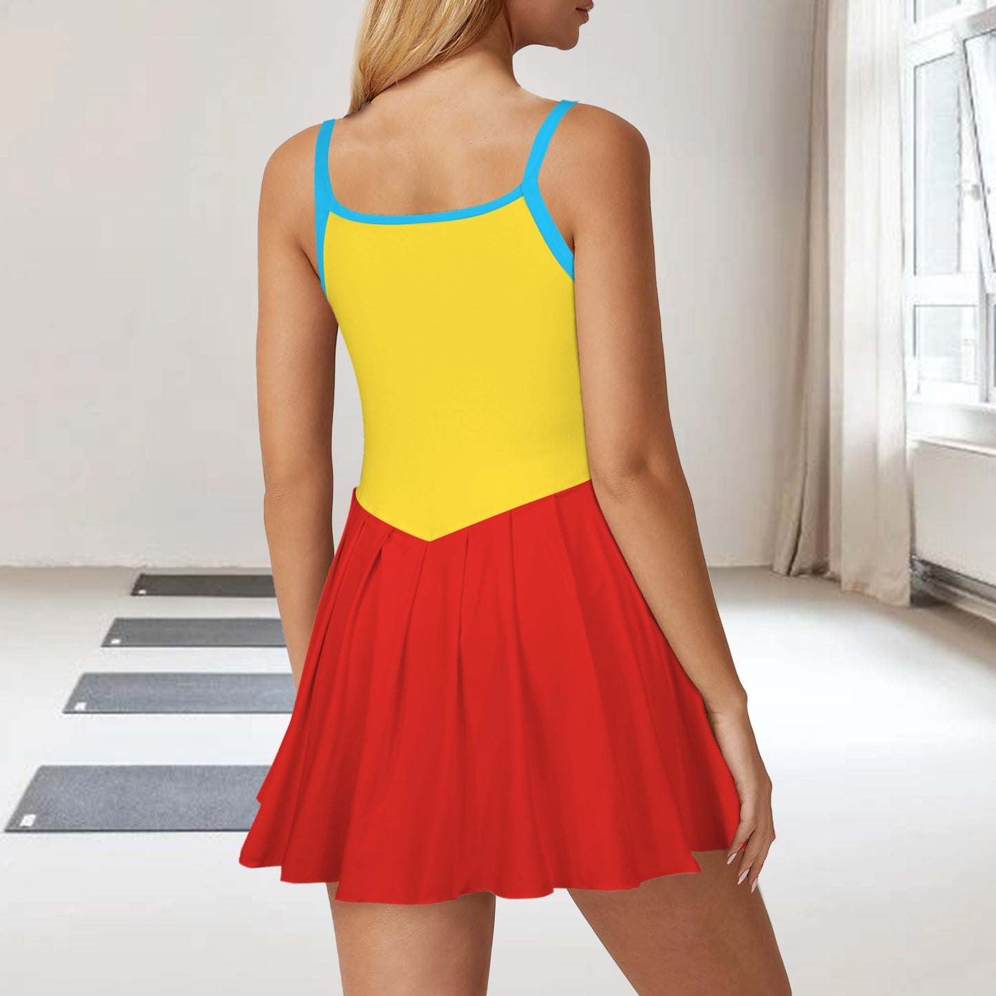 tweedle.colorblock pleat active dress