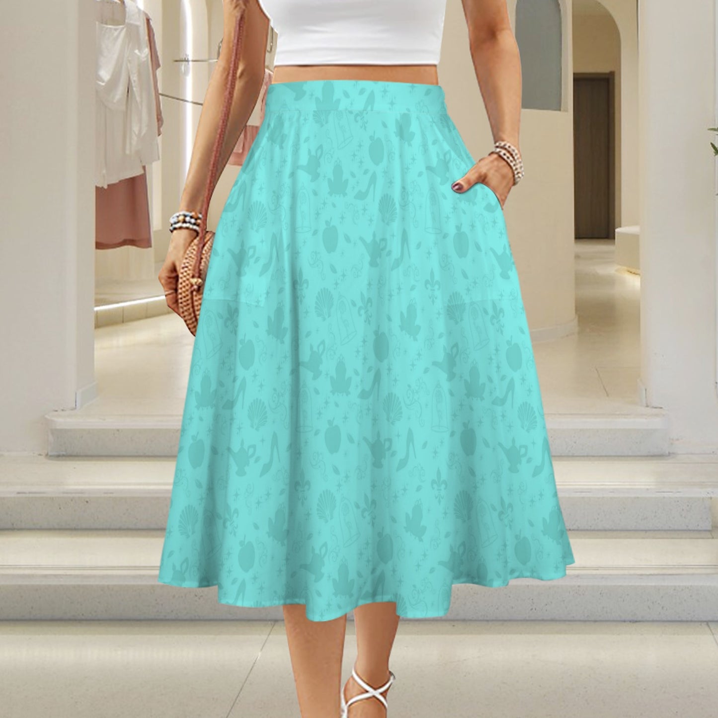 iconsaqua. midi skirt