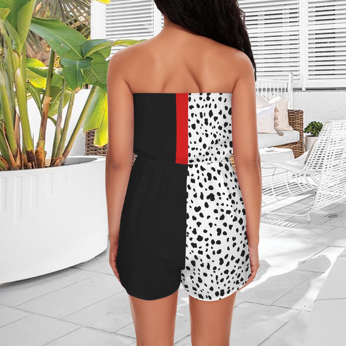 cruellanew. strapless rojmper
