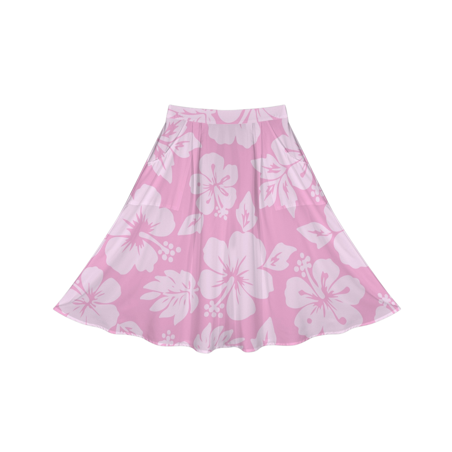 Ohana Hibiscus Midi Skirt