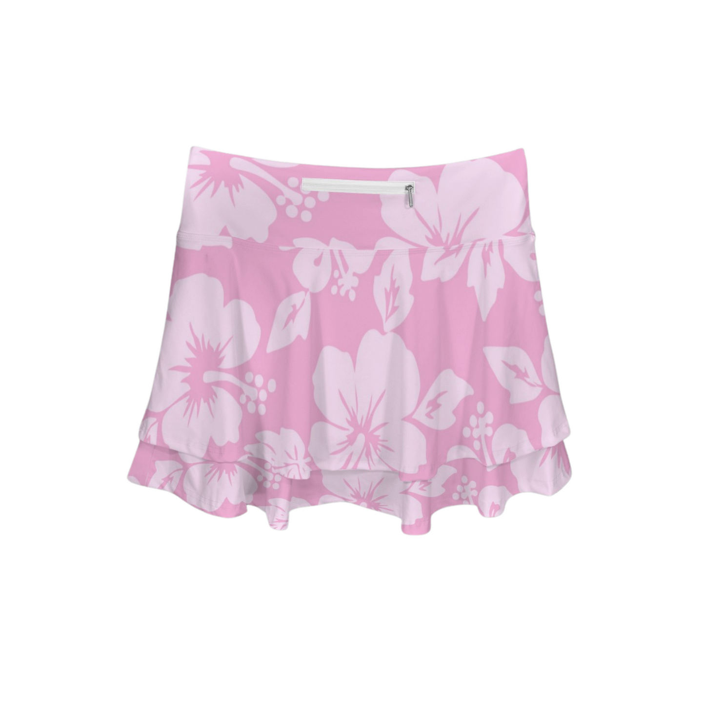 Ohana Hibiscus Ruffle Active Skort