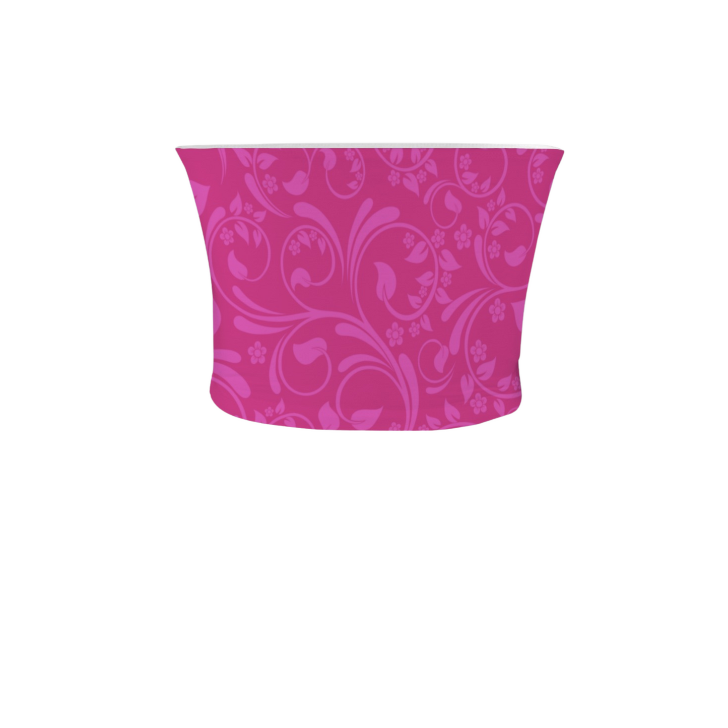 Anna Magenta Swirl Crop Tube Top