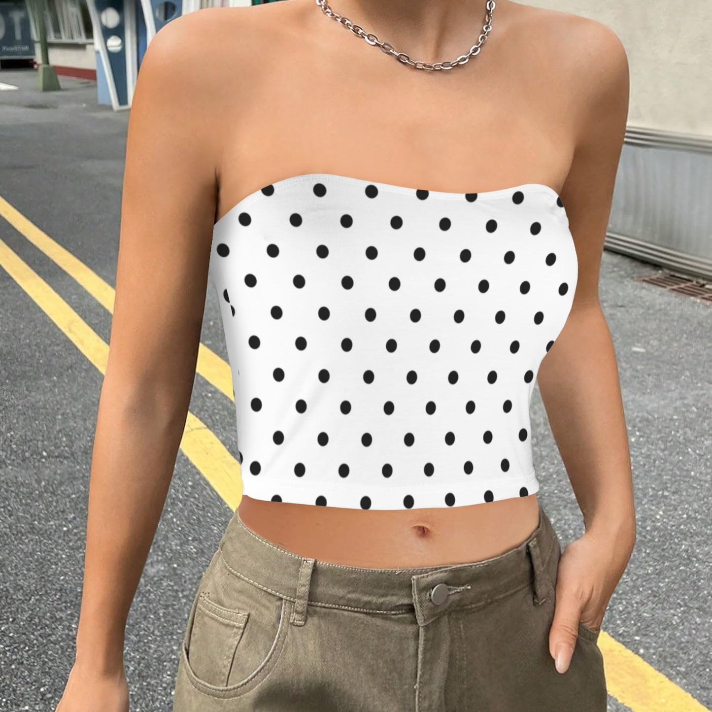 whiteblackdots. crop tube