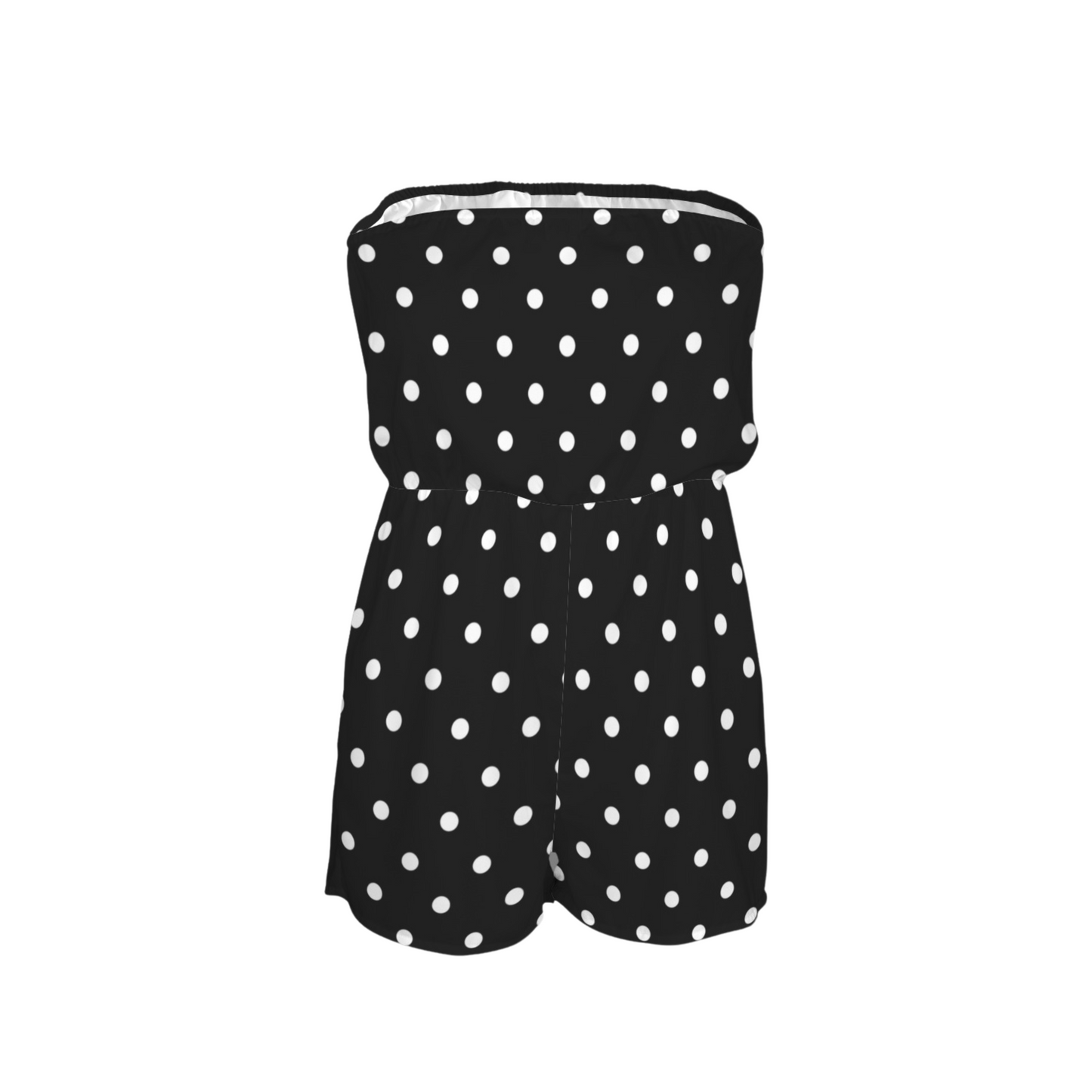 Minnie Dots Strapless Romper