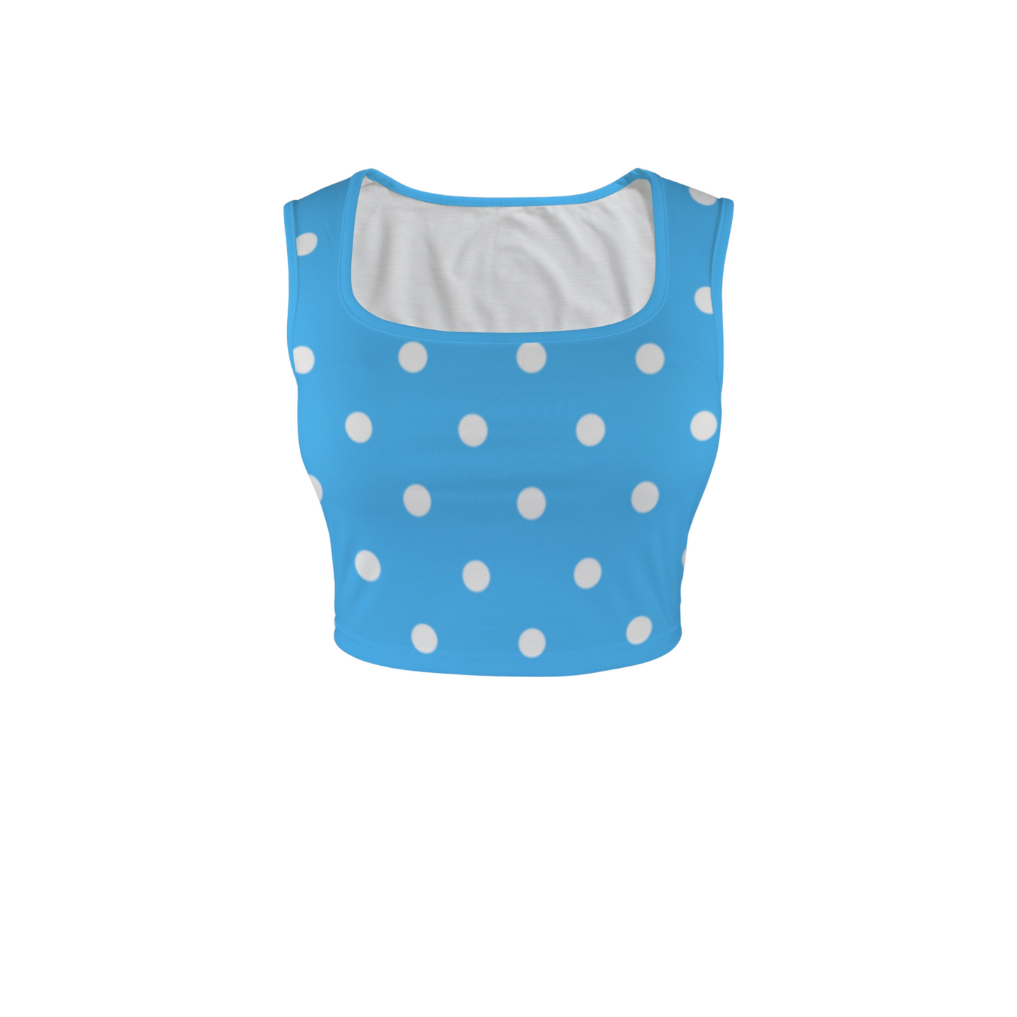 Minnie Dots Square Neck Crop Top