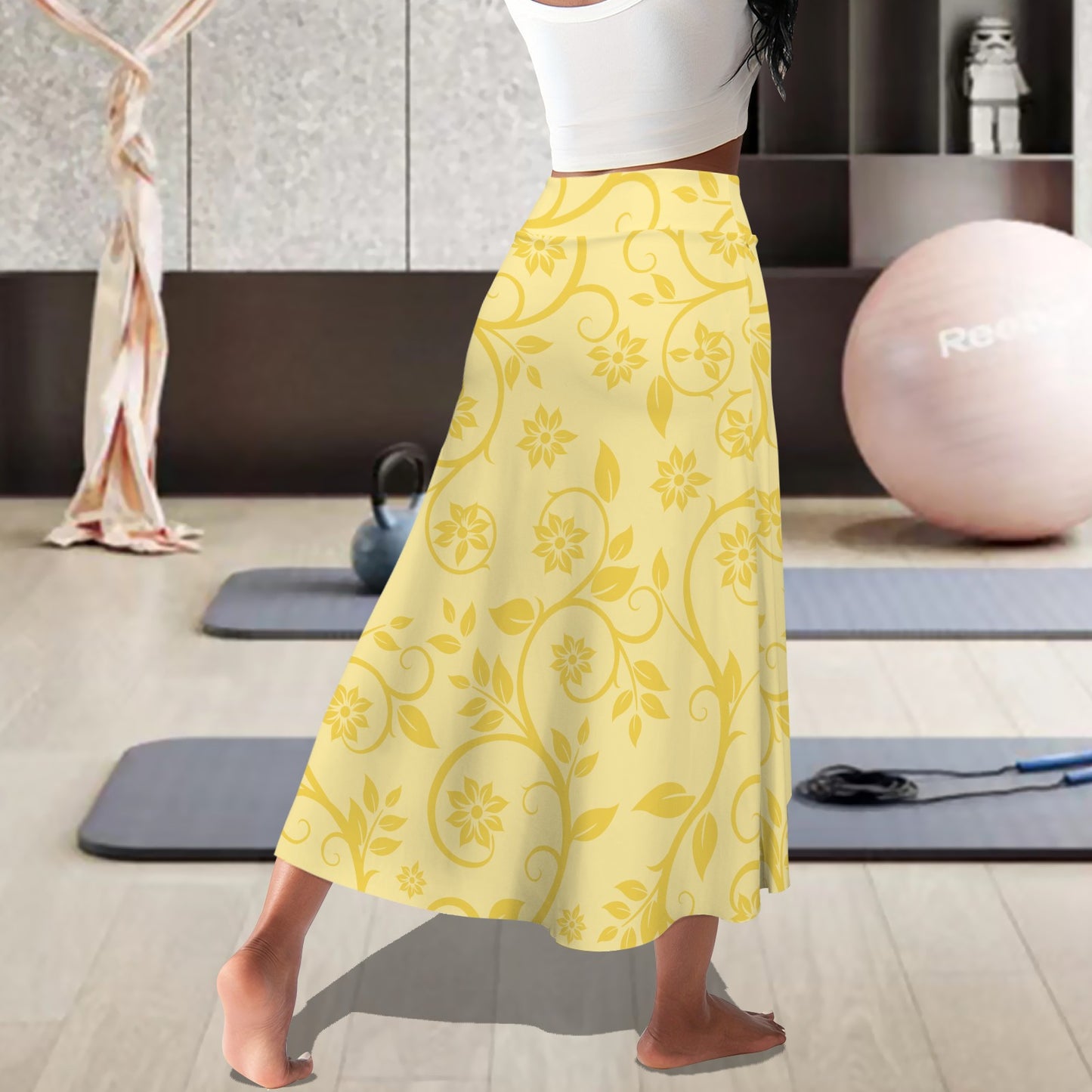 snowyellow. midi skort