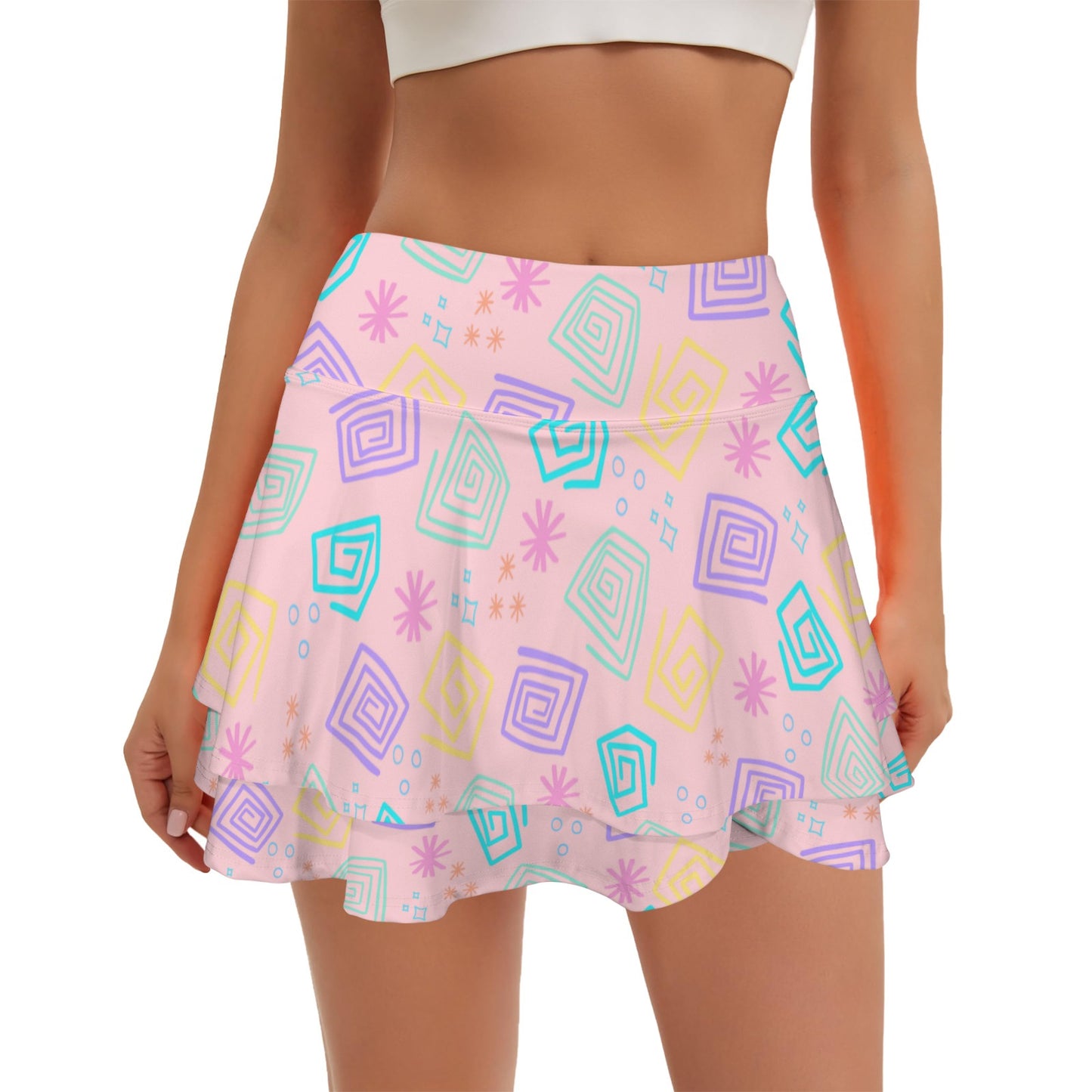 teacups. ruffle skort