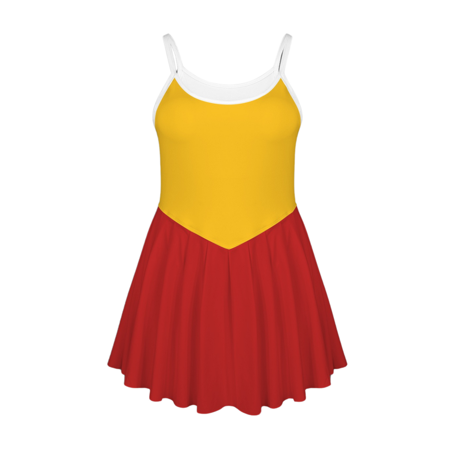 Clara Bell Colorblock Pleat Skirt Active Dress