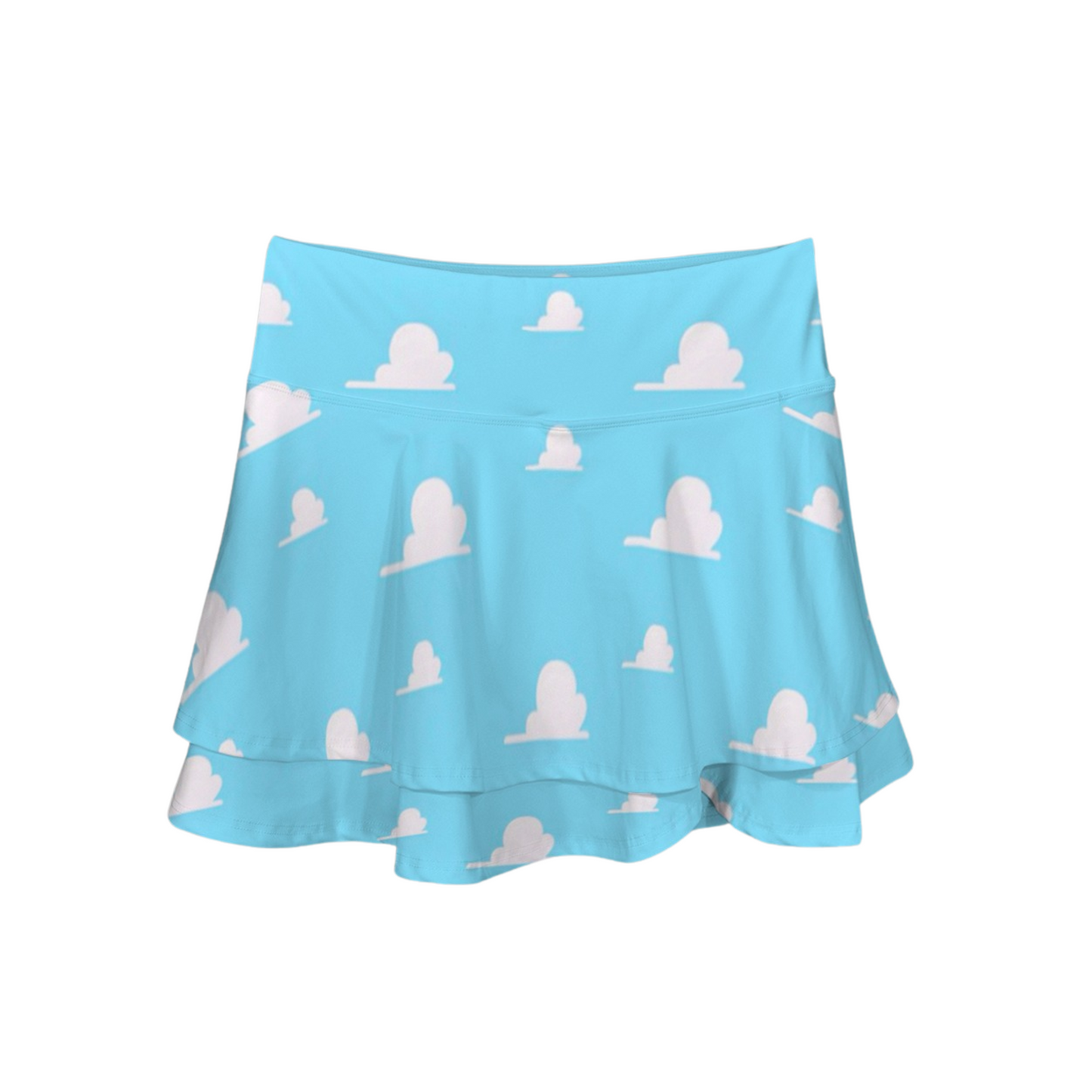Clouds Ruffle Active Skort