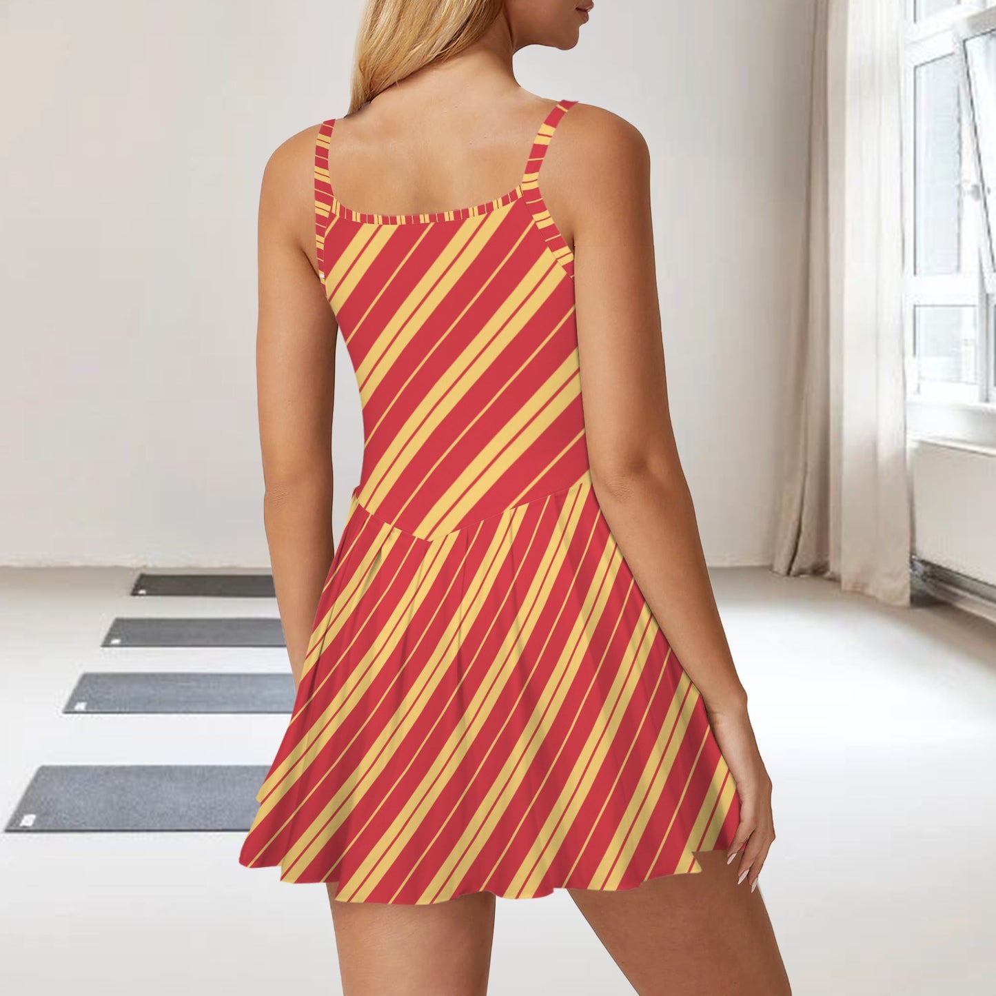 gstripes pleat dress