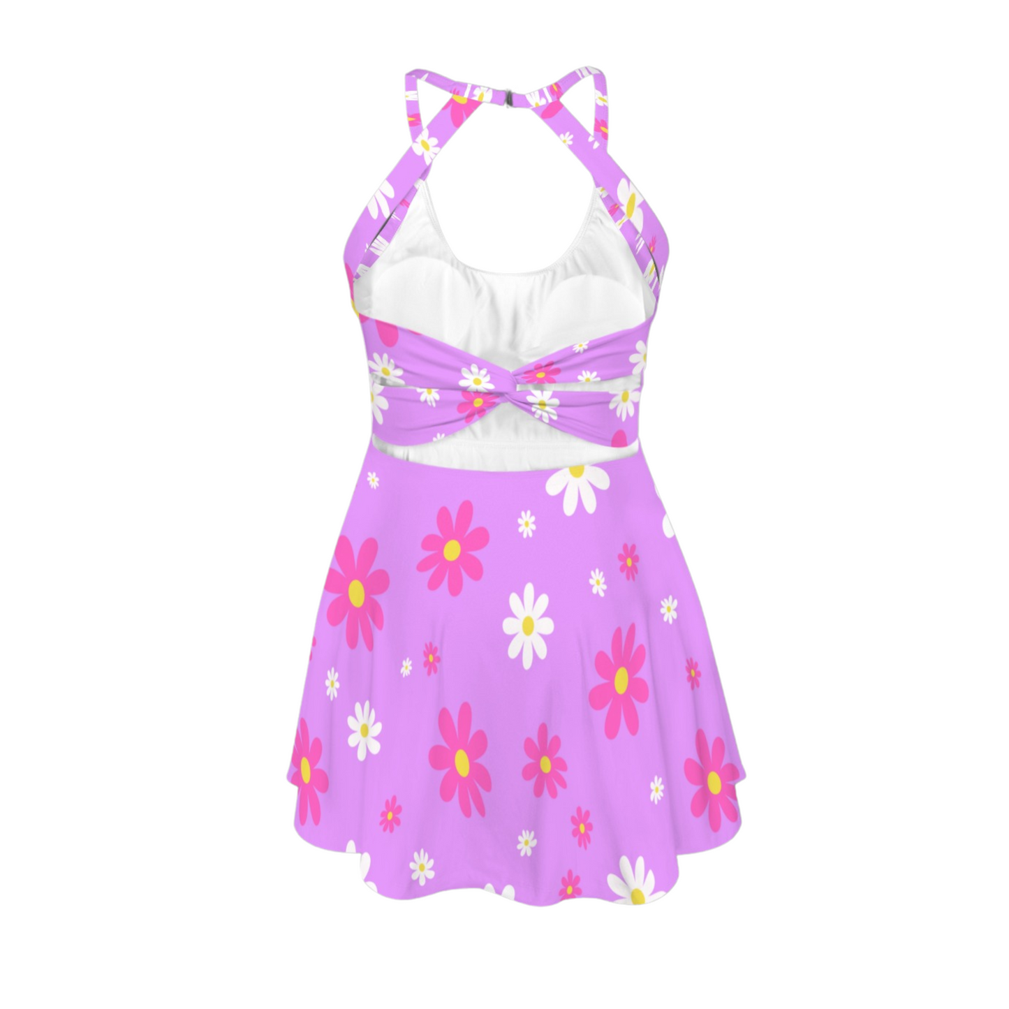Daisy Open Back Flare Skirt Active Dress