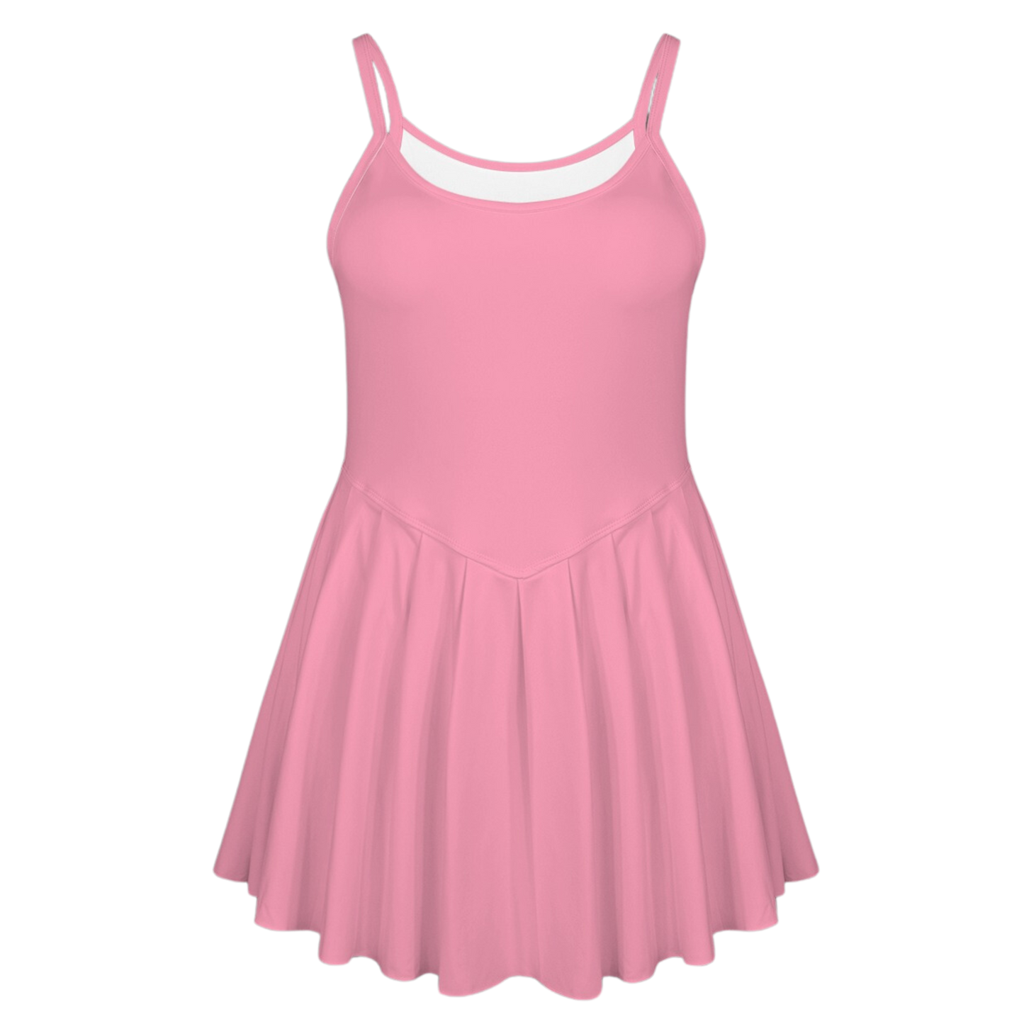 Embarrassed Pink Pleat Skirt Active Dress