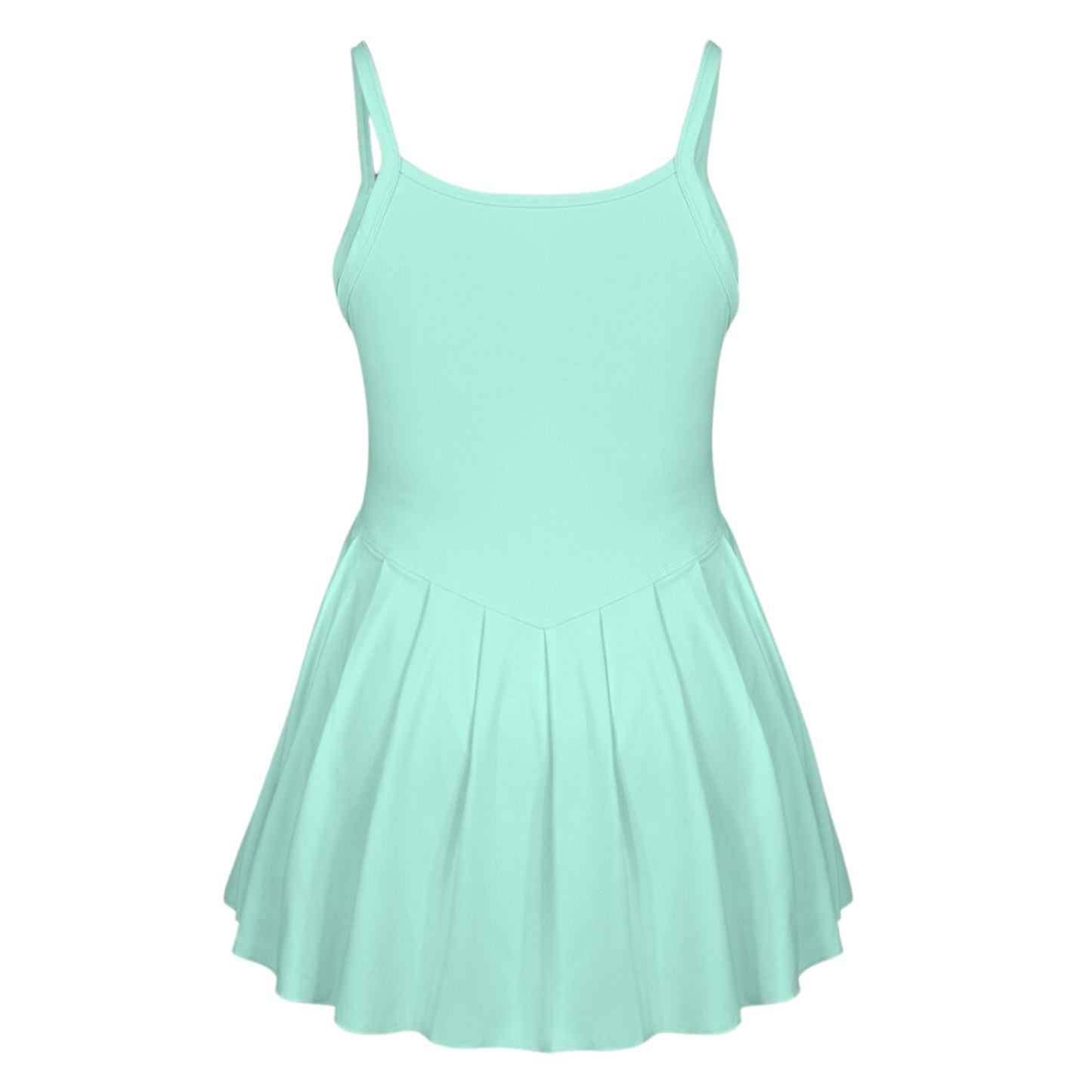 Flo Mint Pleat Skirt Active Dress