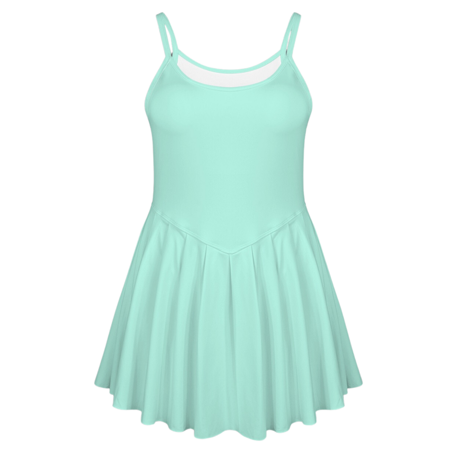 Flo Mint Pleat Skirt Active Dress