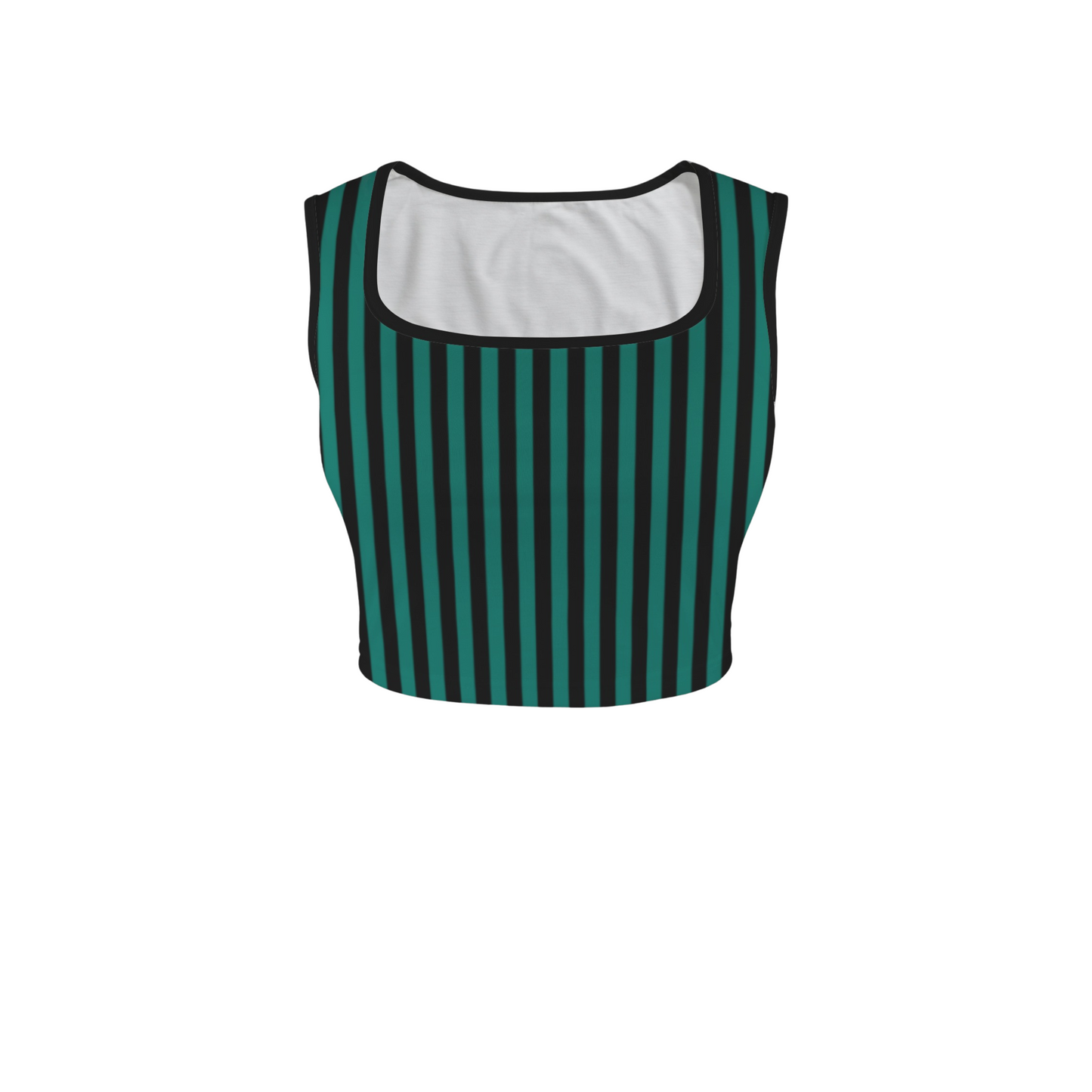 Ghost Host Square Neck Crop Top