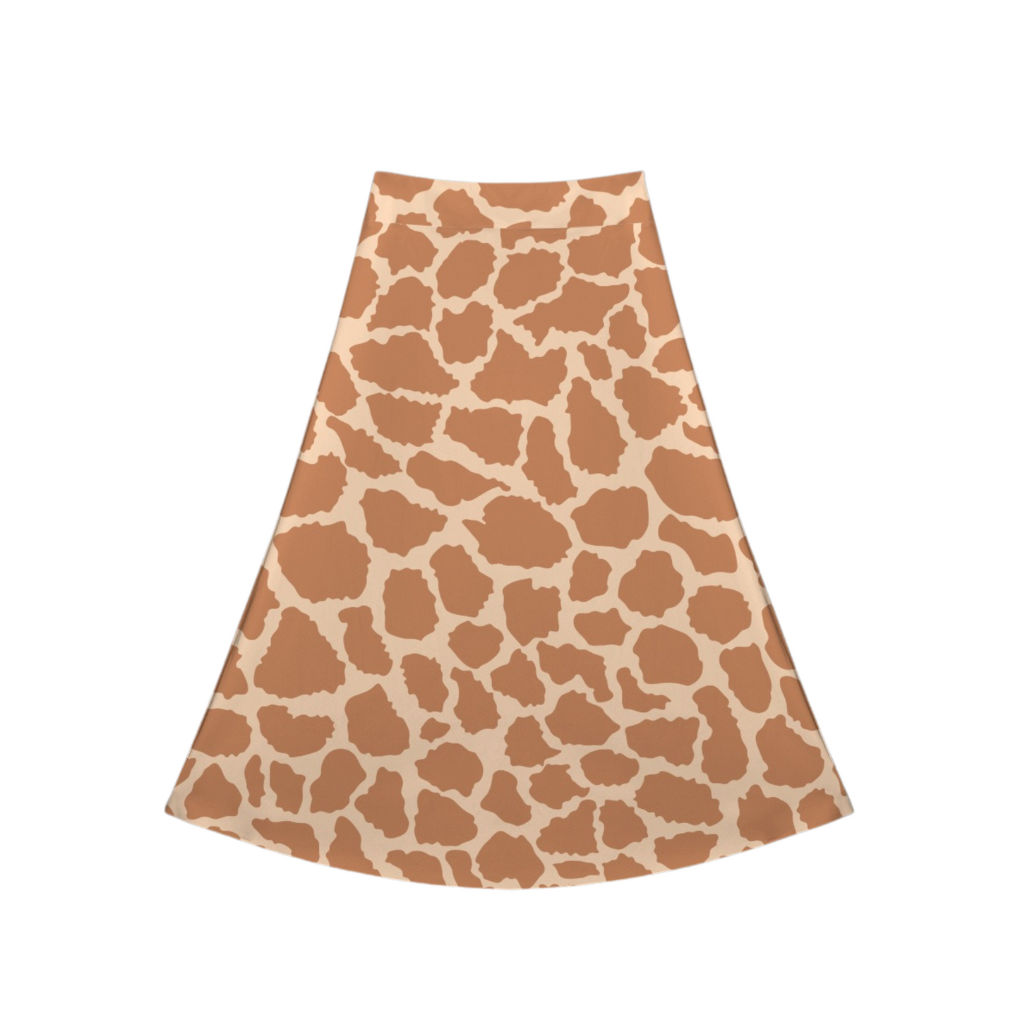Giraffe Print Crossover Midi Skort