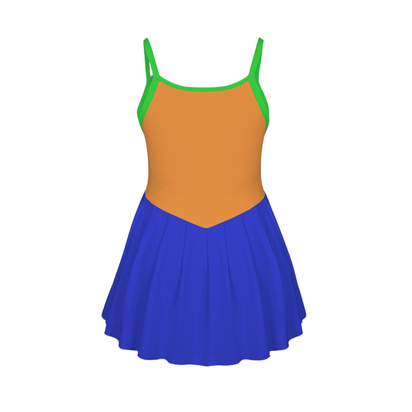Goof Colorblock Pleat Skirt Active Dress