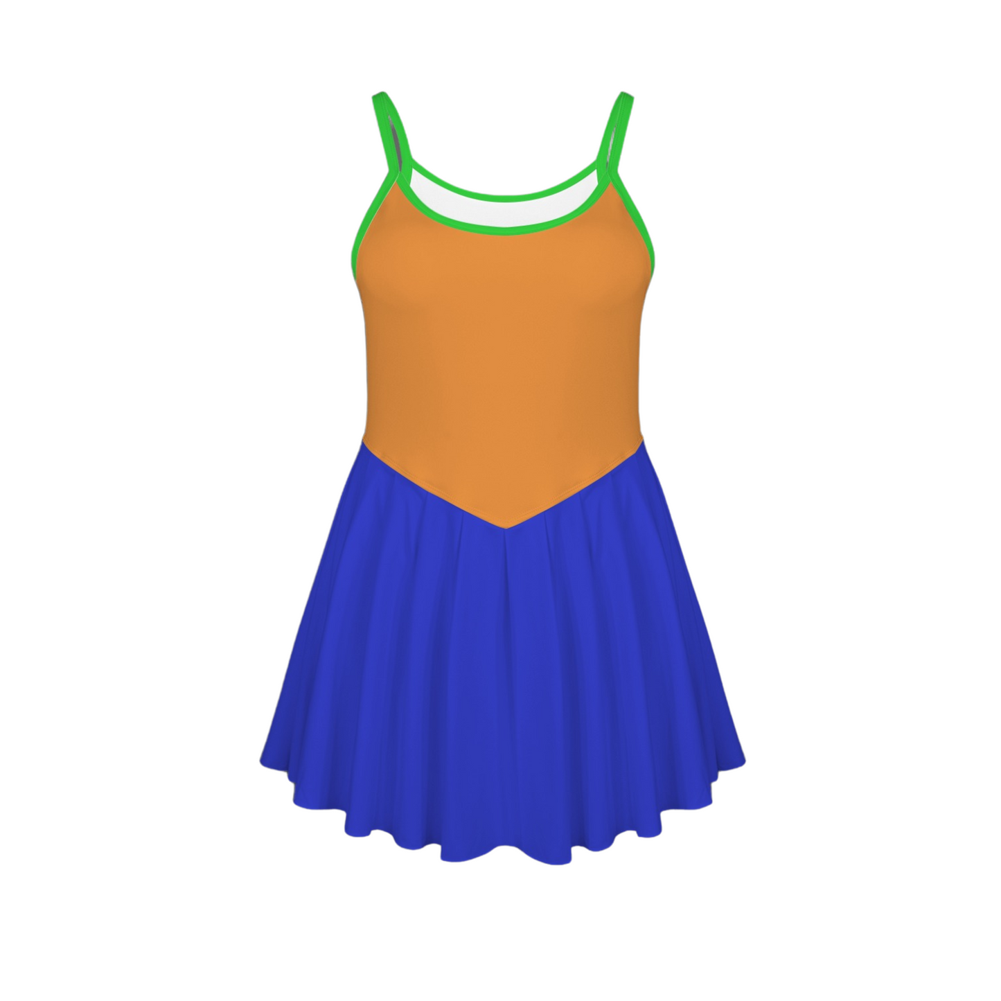 Goof Colorblock Pleat Skirt Active Dress