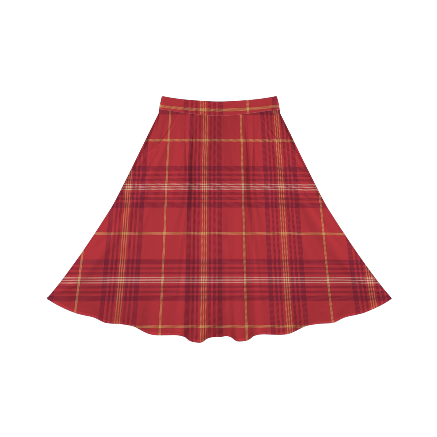 Houses Plaid Midi Skirt