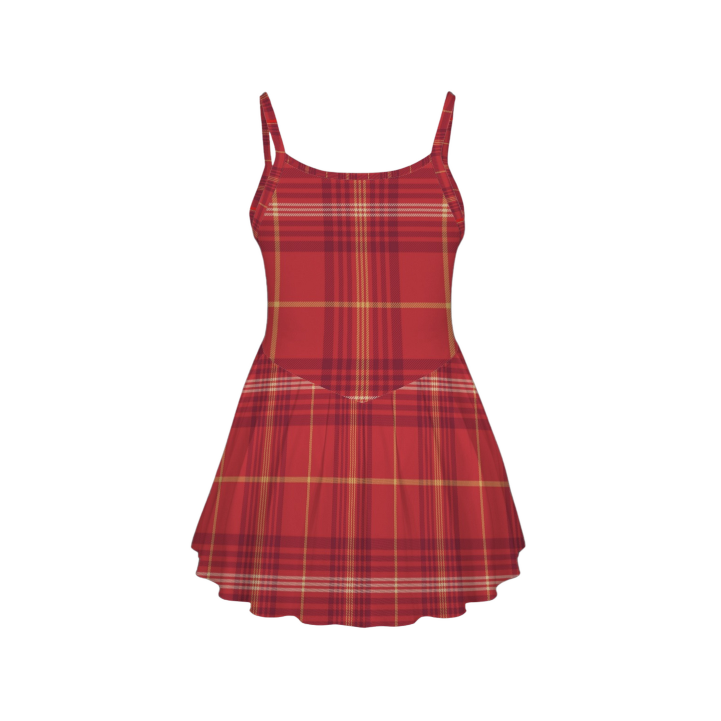 Lion House Plaid Pleat Skirt Active Dress