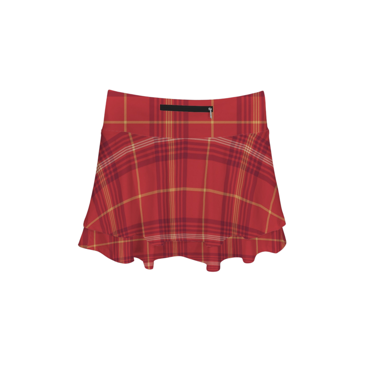 Houses Plaid Ruffle Active Skort