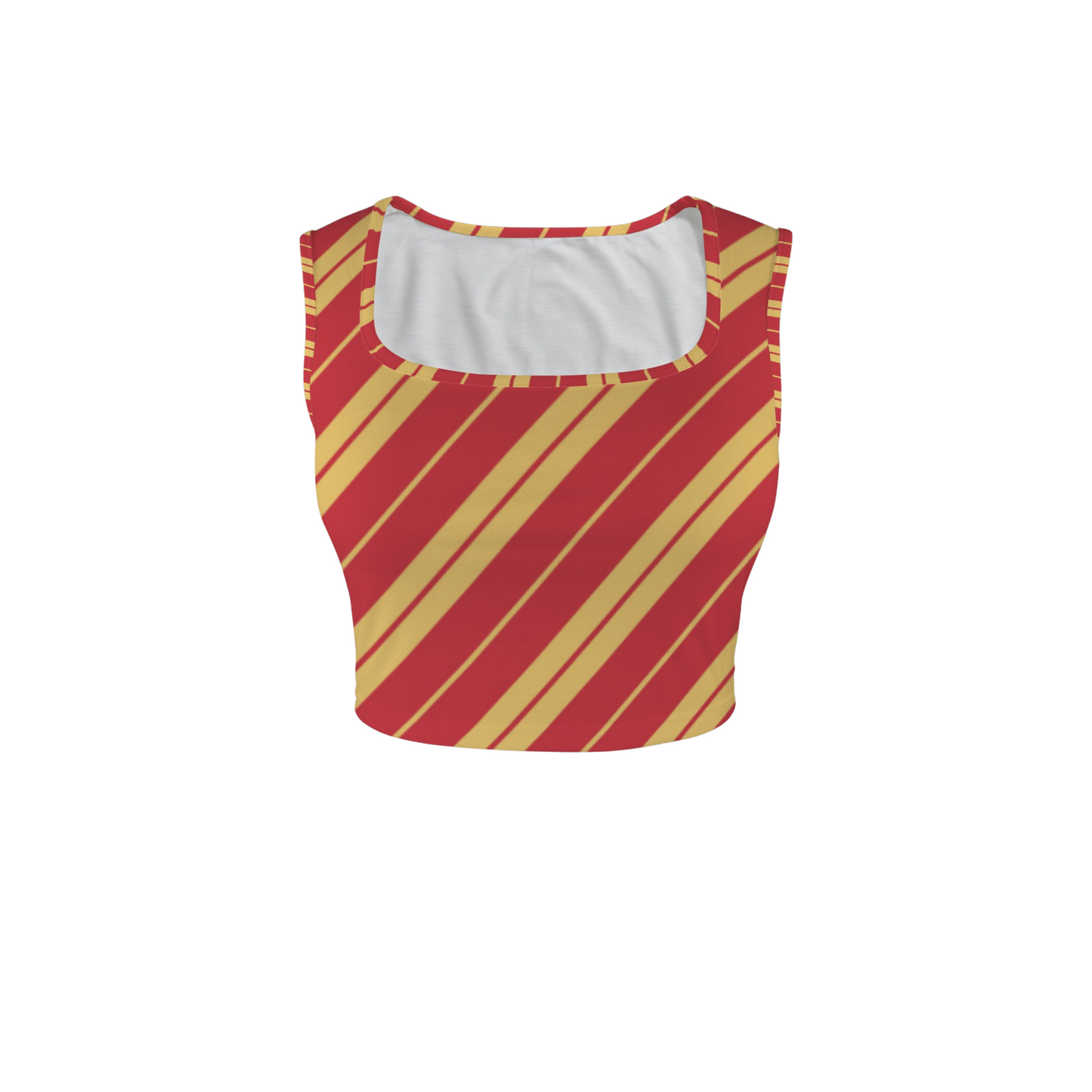 Houses Stripes Square Neck Crop Top