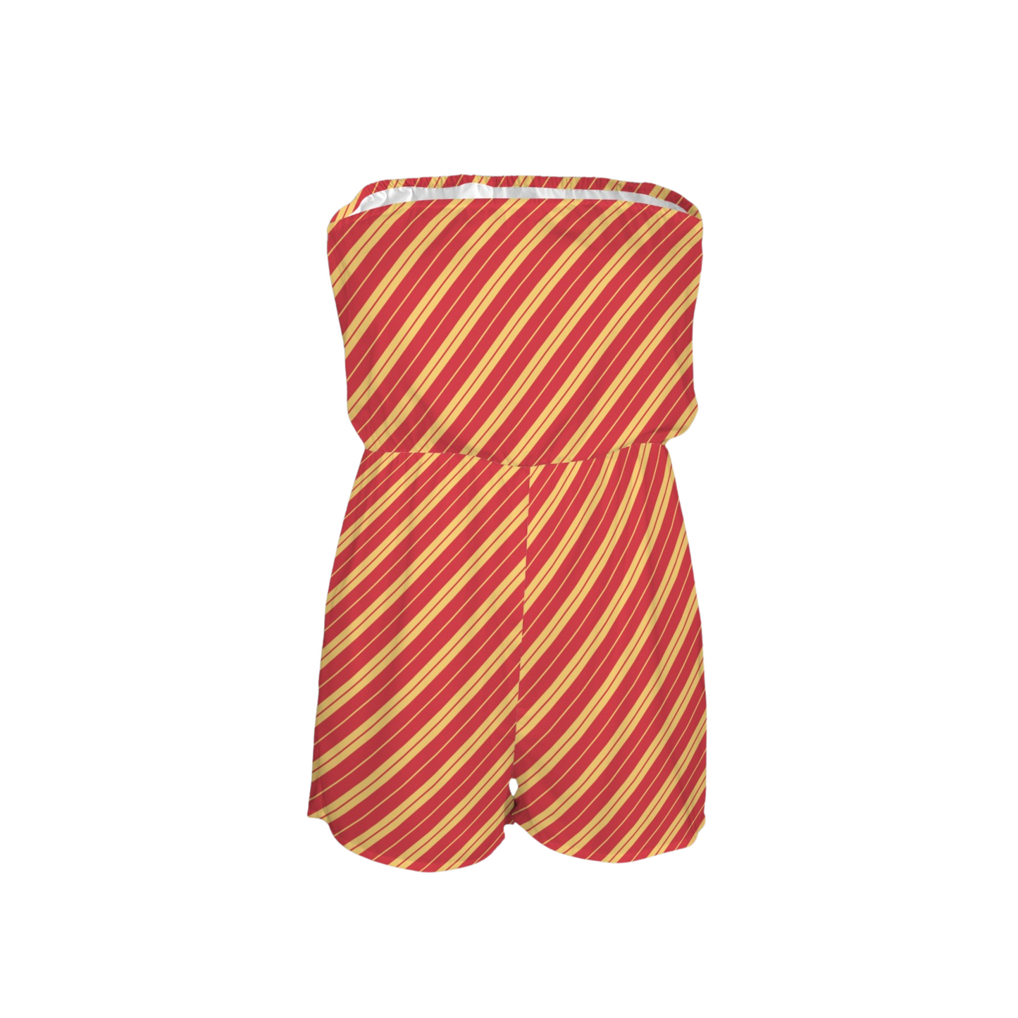Houses Stripes Strapless Romper