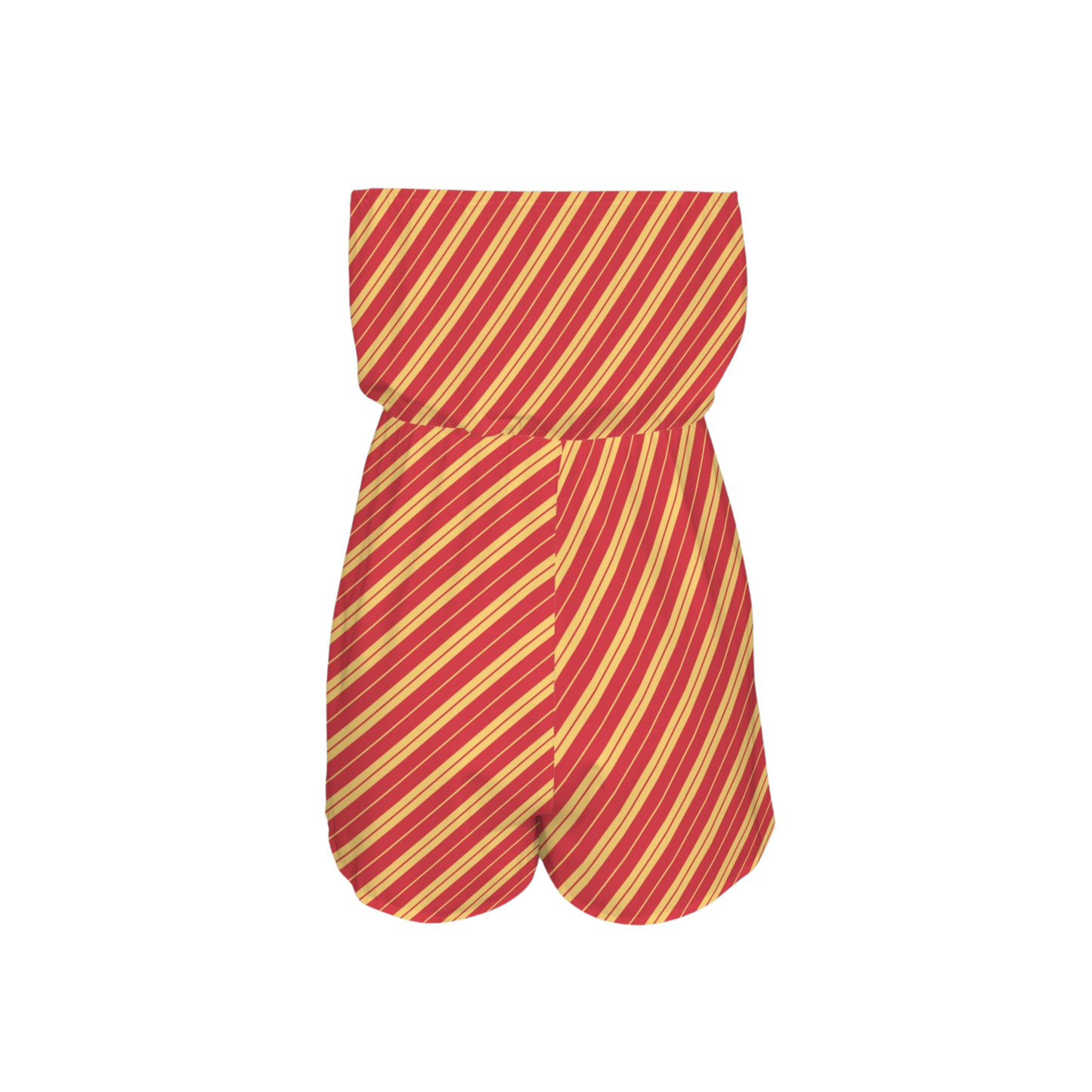 Houses Stripes Strapless Romper