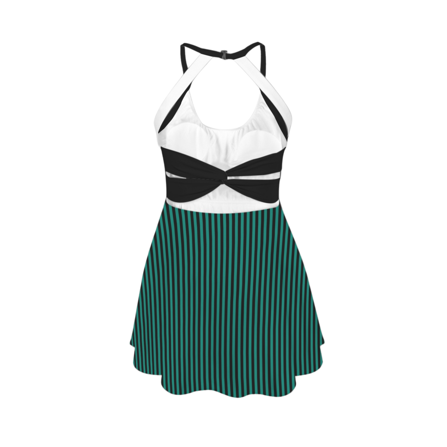 Ghost Host Stripes Open Back Flare Skirt Active Dress