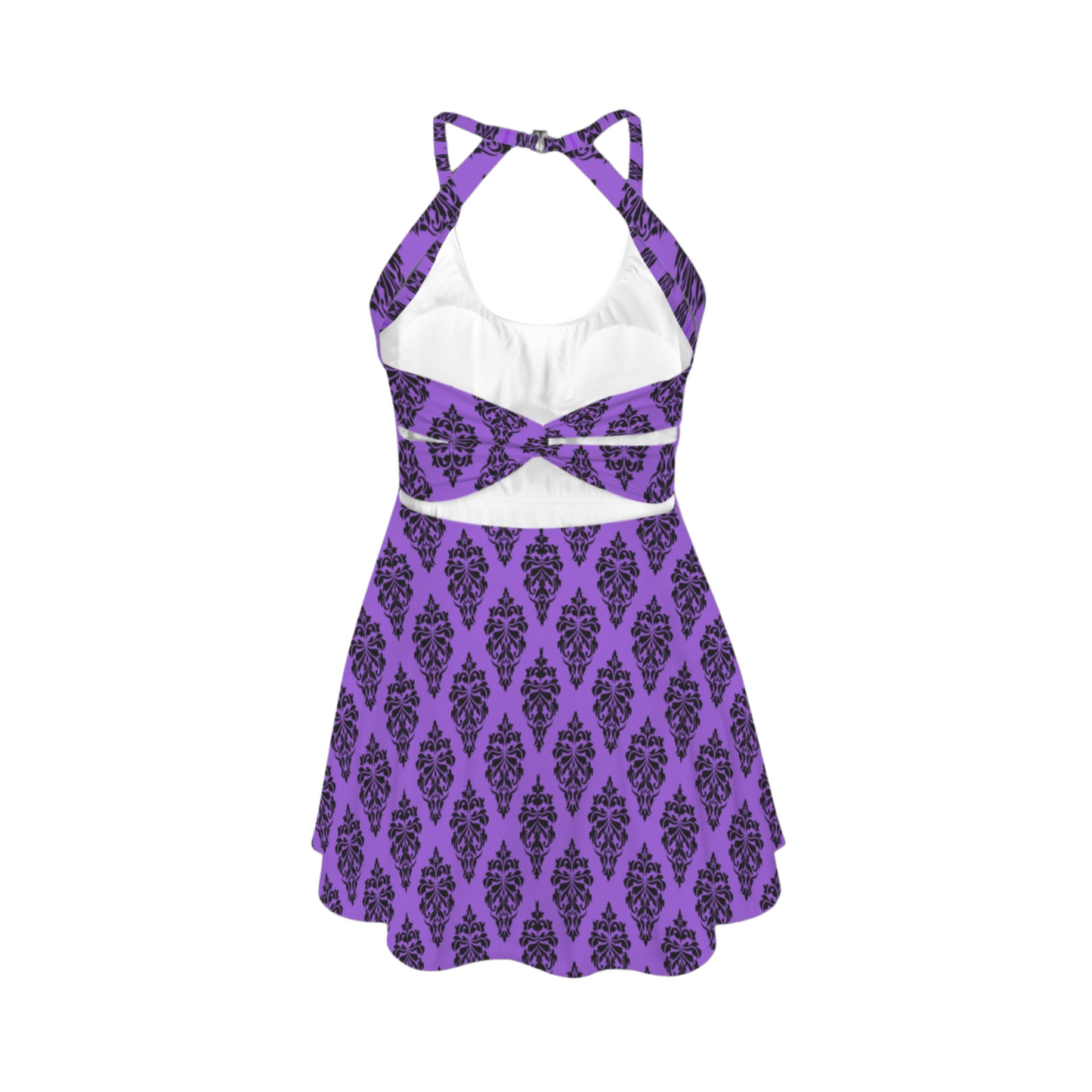 Mansion Walls Open Back Flare Skirt Active Dress
