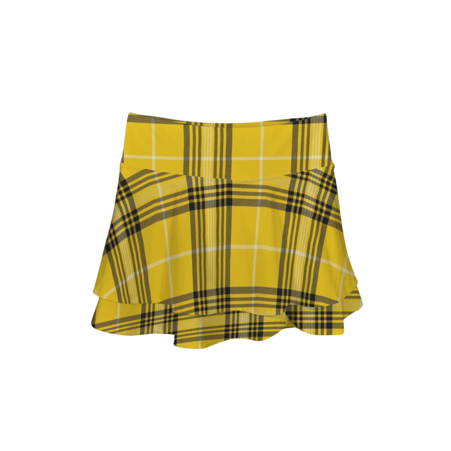 Houses Plaid Ruffle Active Skort