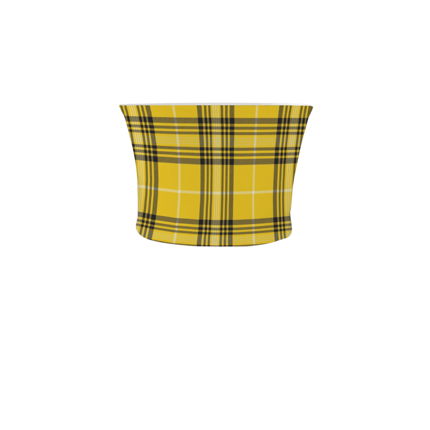 Houses Plaid Crop Tube Top