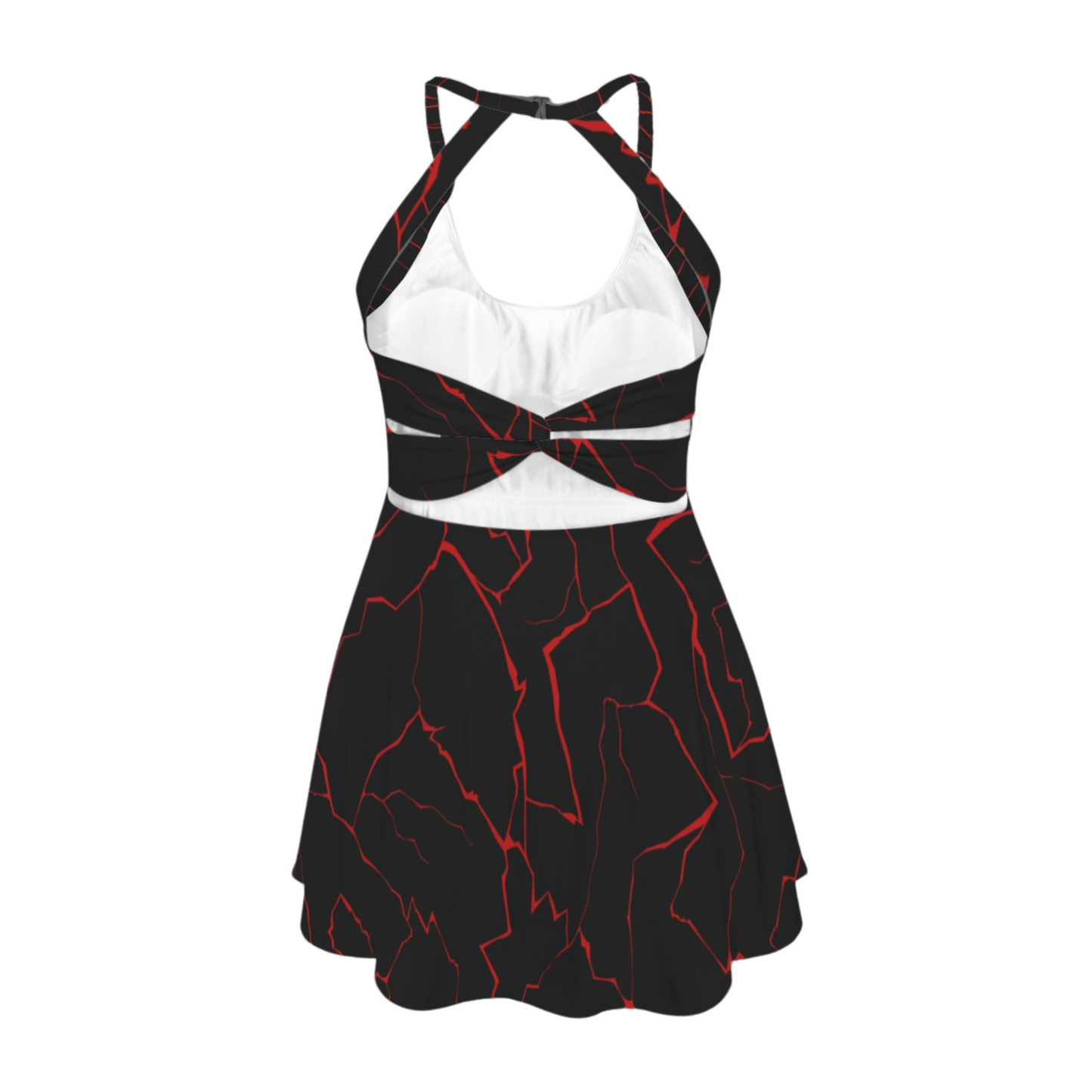 Supreme Leader Open Back Flare Skirt Active Dress