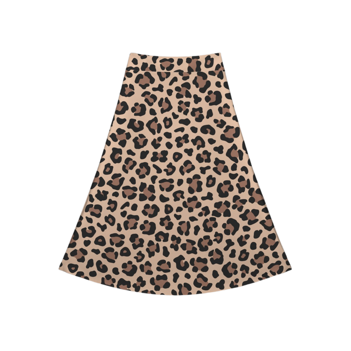 Leopard Crossover Midi Skort