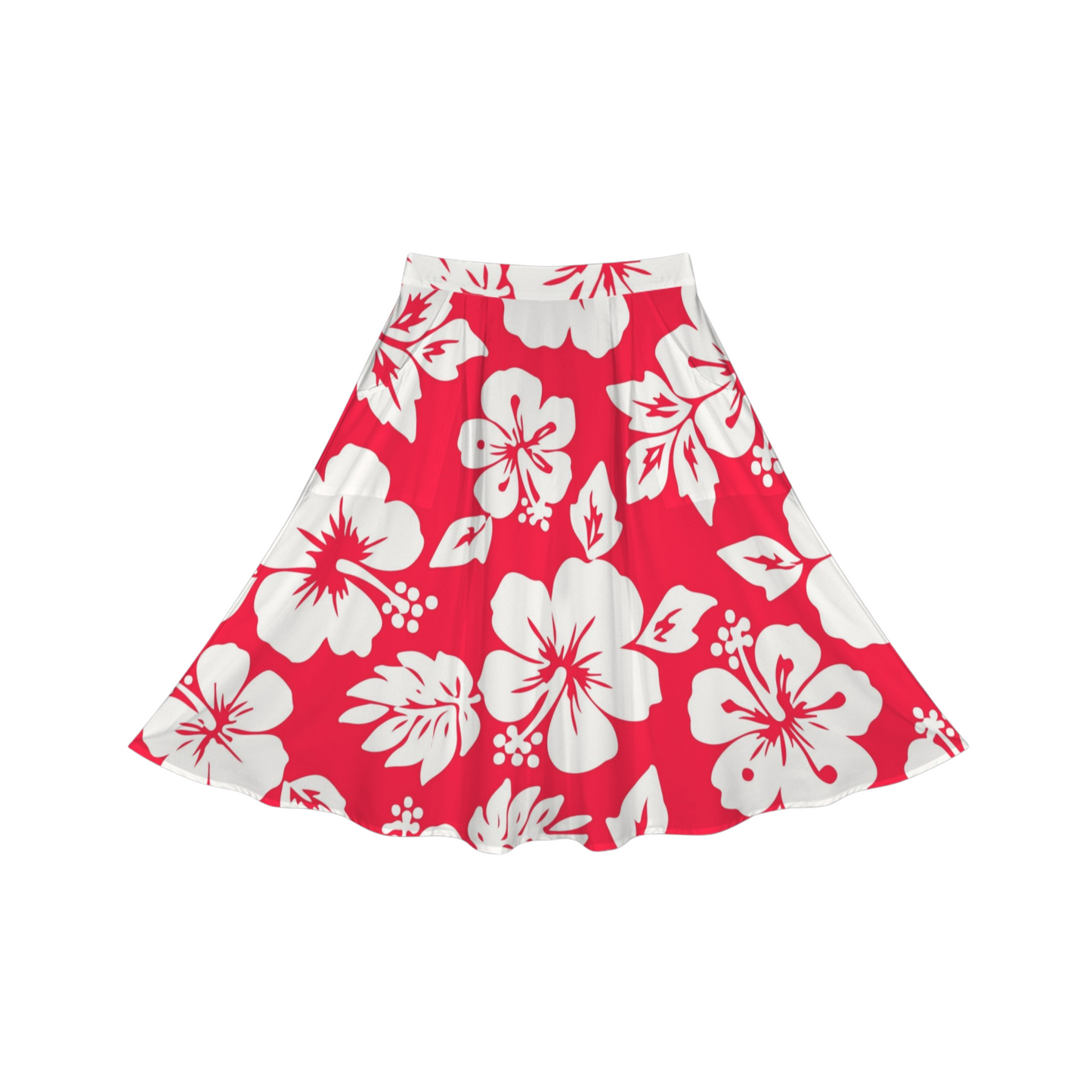 Ohana Hibiscus Midi Skirt