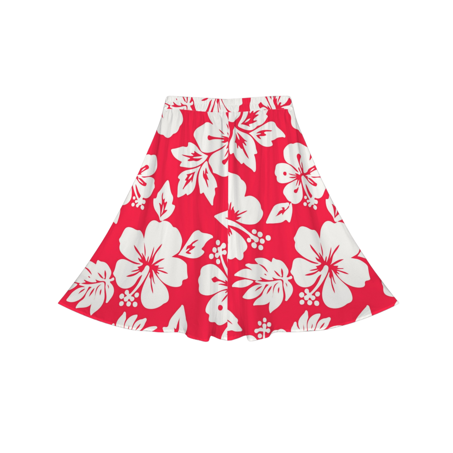 Ohana Hibiscus Midi Skirt