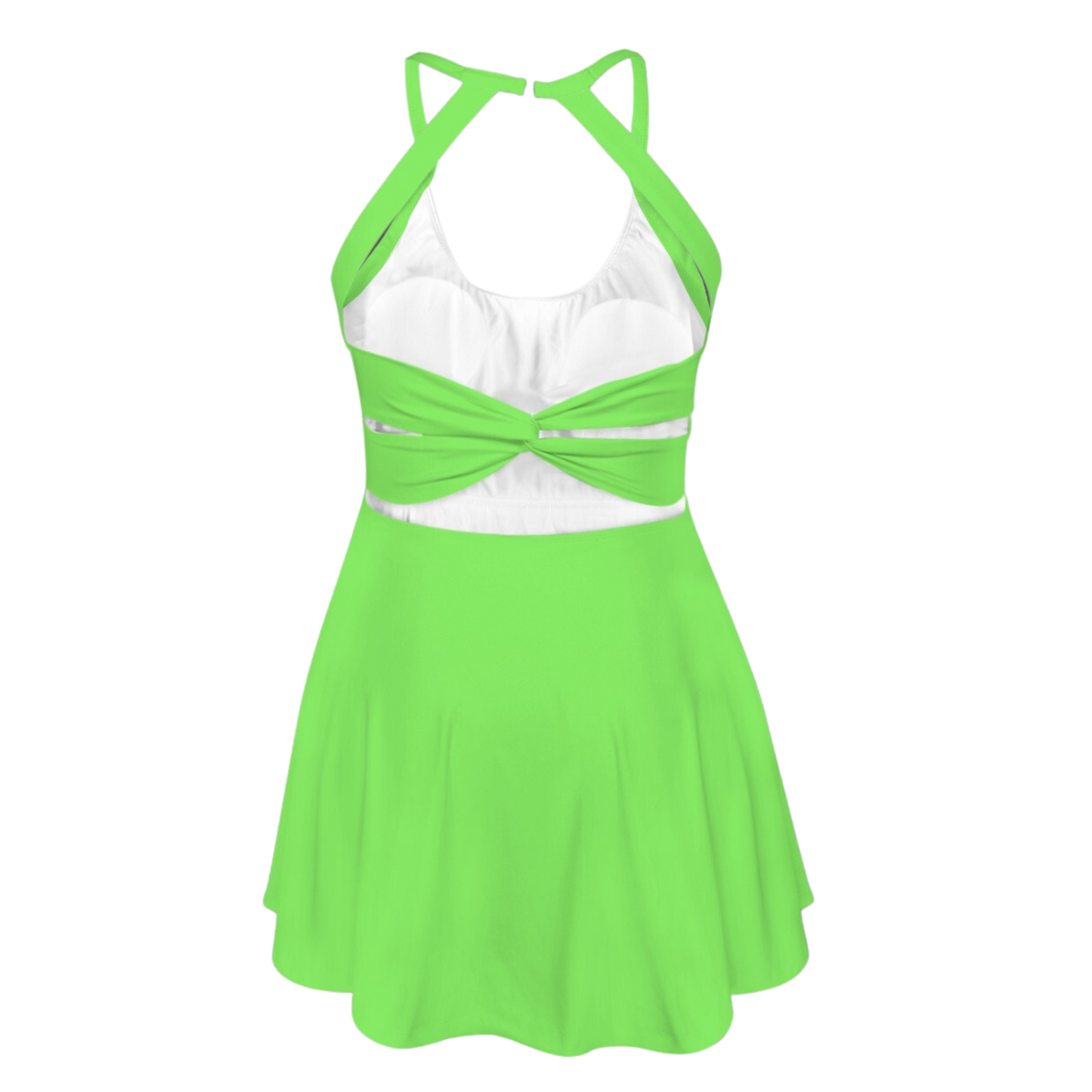 Mike W. Green Open Back Flare Skirt Active Dress