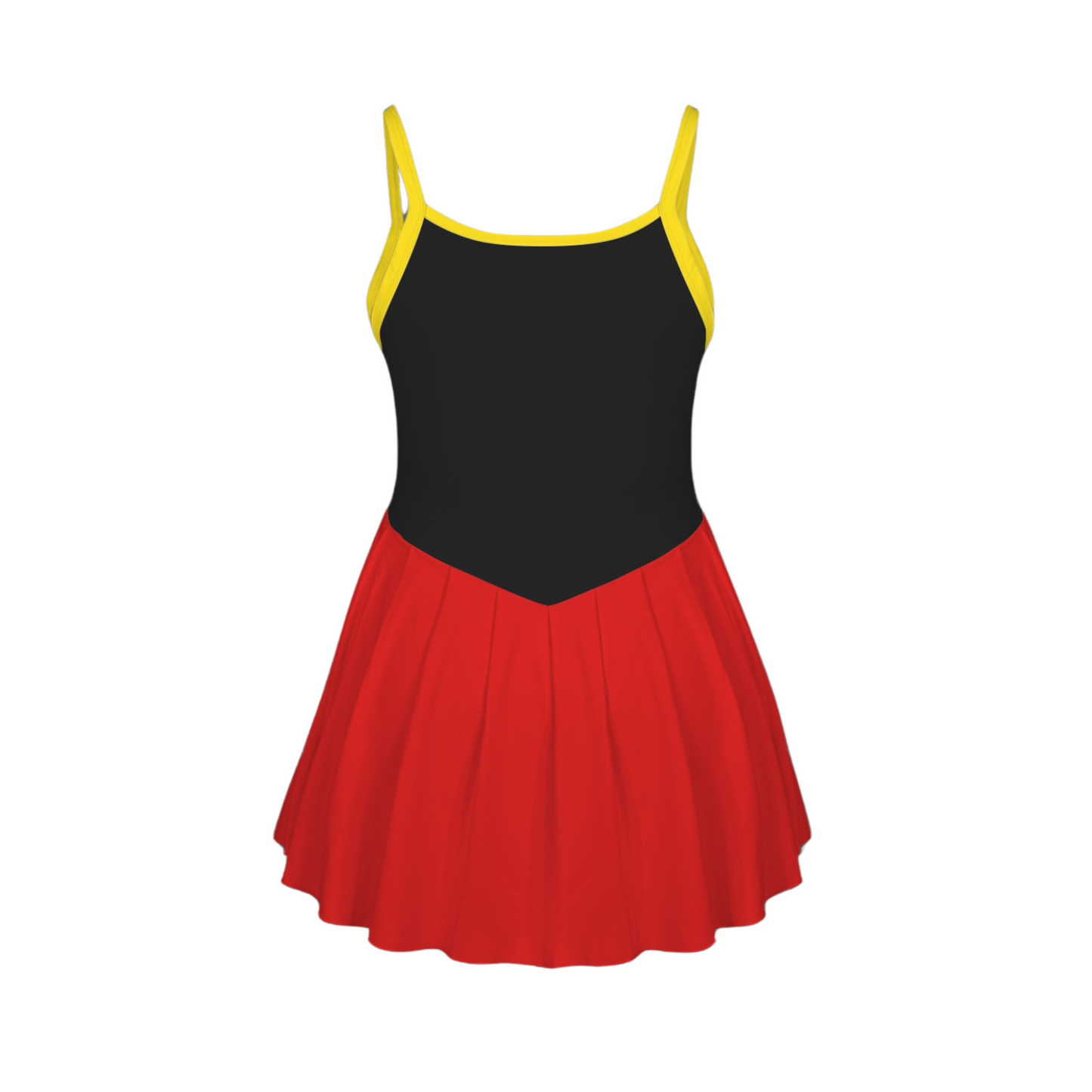Main Mouse Colorblock Pleat Skirt Active Dress