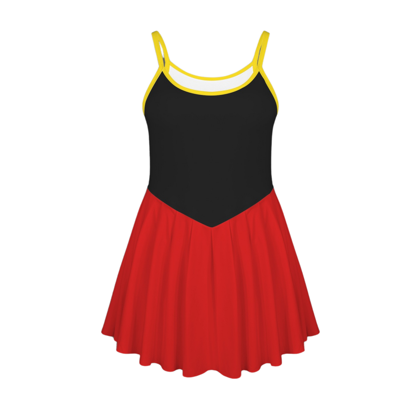 Main Mouse Colorblock Pleat Skirt Active Dress