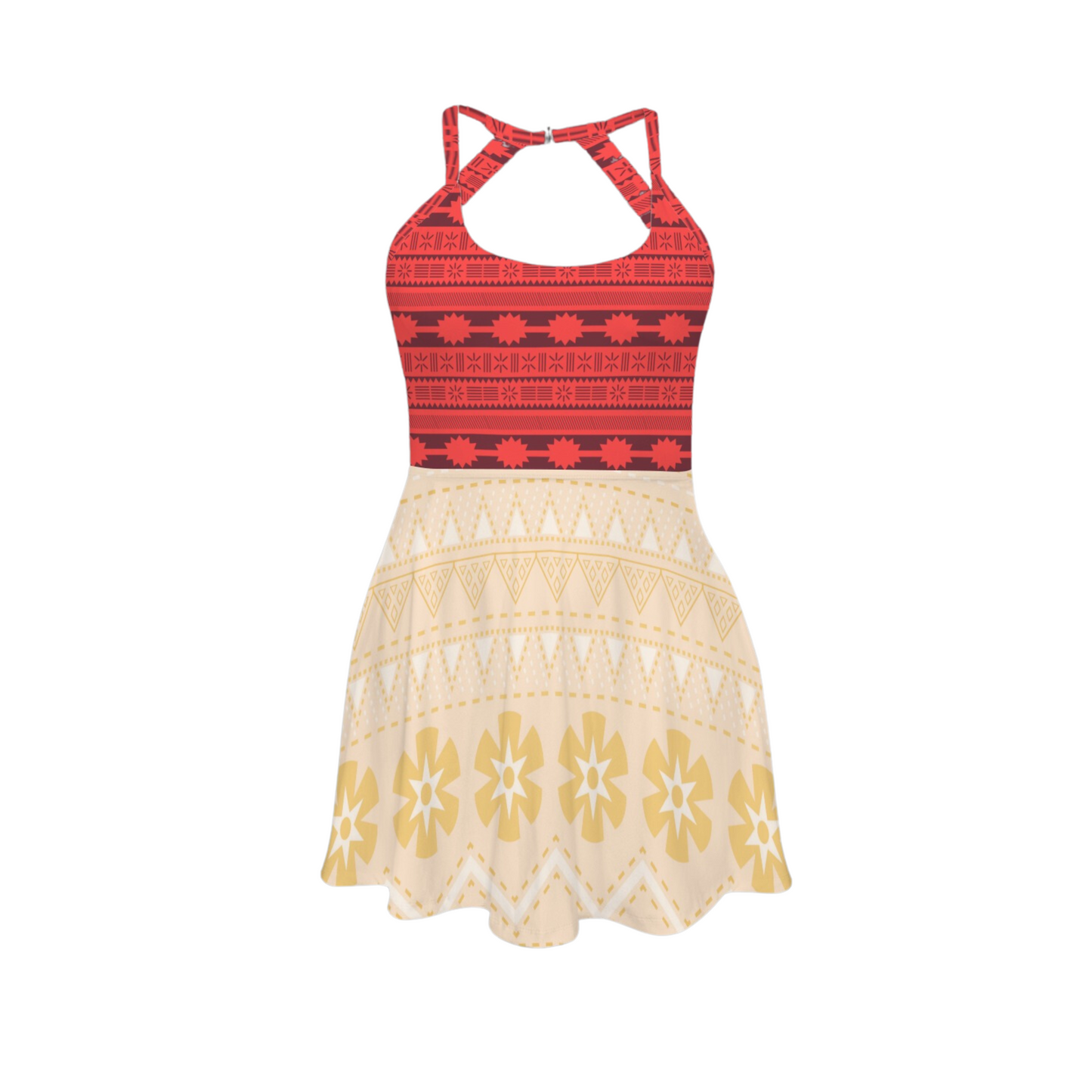 Moana Open Back Flare Skirt Active Dress