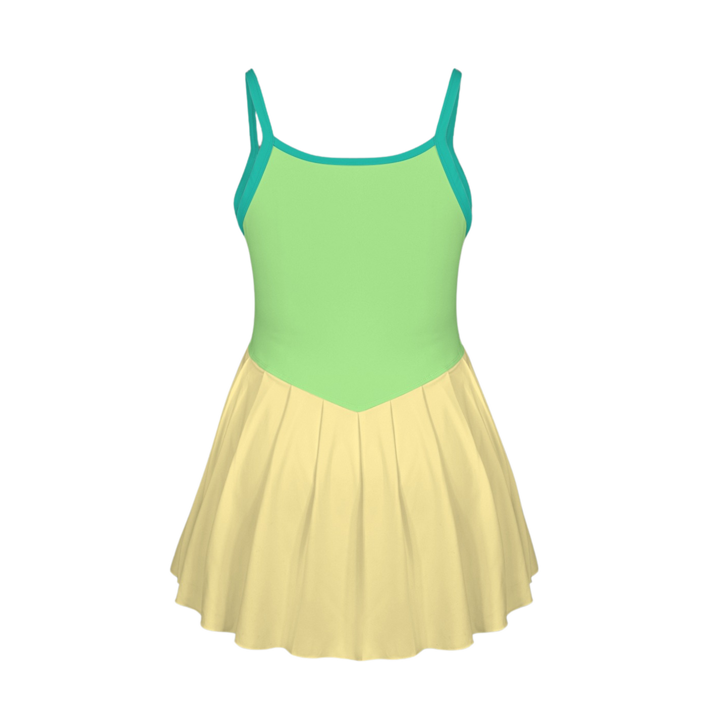 Mulan Colorblock Pleat Skirt Active Dress