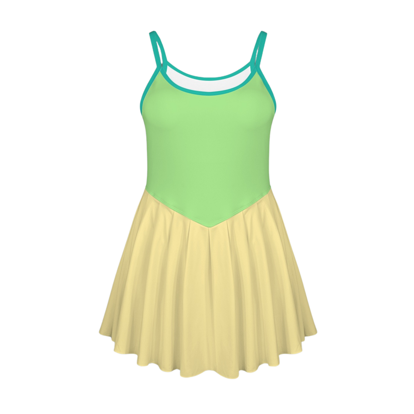 Mulan Colorblock Pleat Skirt Active Dress